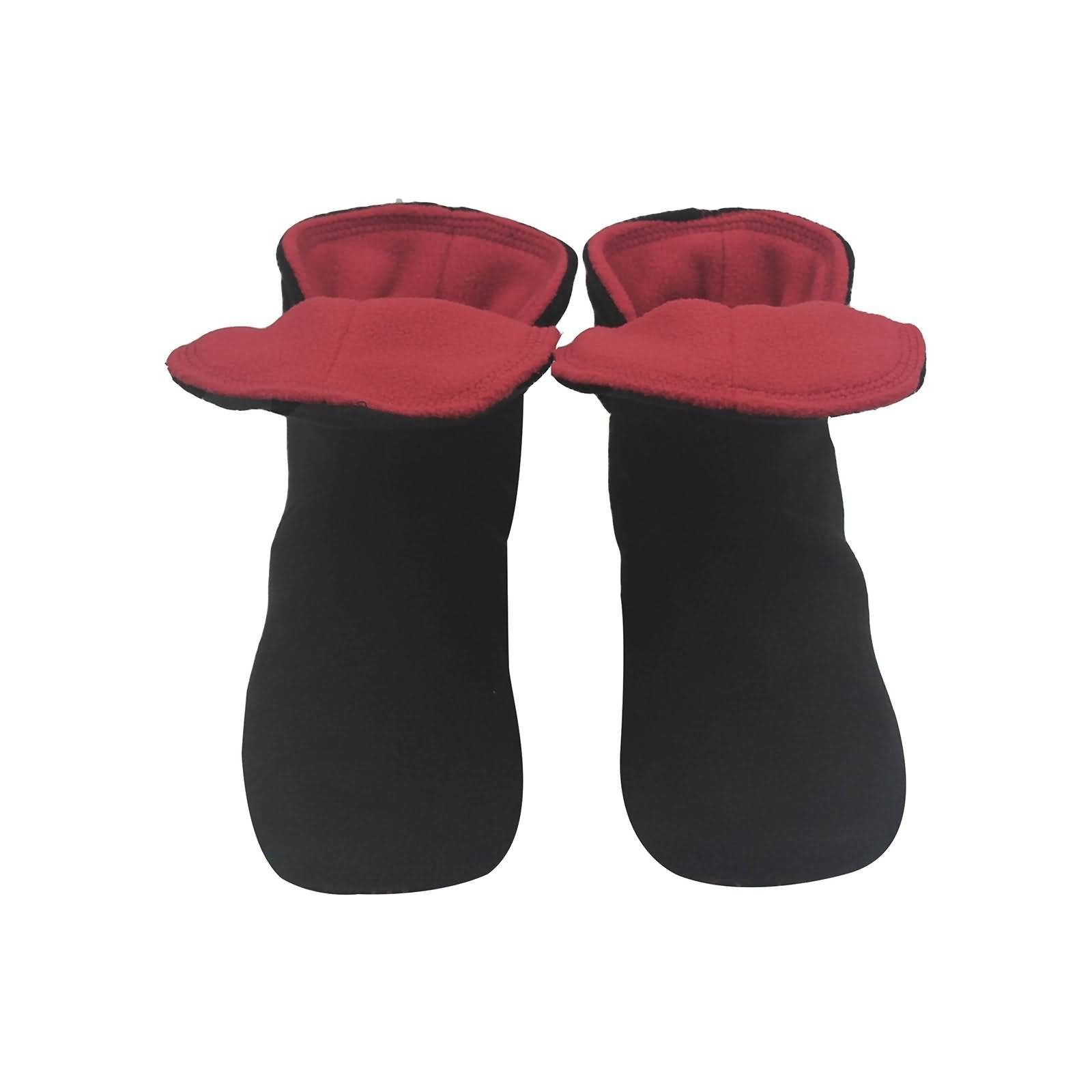 RAIKOU Hausstiefel Hüttenschuhe Stoppersocken für Damen Herren und Kinder  Hausschuh (aus Miro Fleece Super Flauschige) mit ABS und Rutschfester Sohle