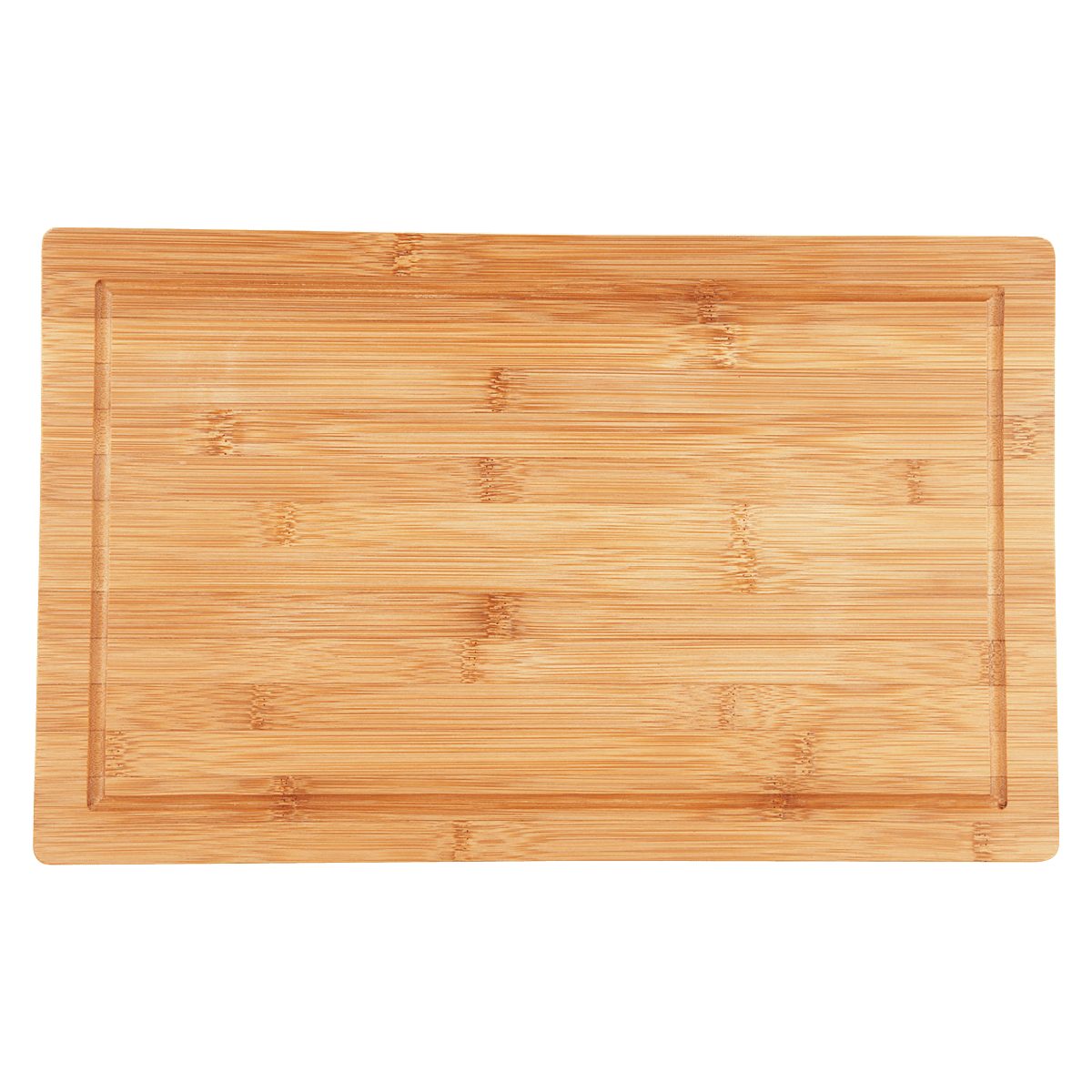 EUROHOME Servierbrett Bambus Schneidebrett mit Saftrille Holzbrett für ...