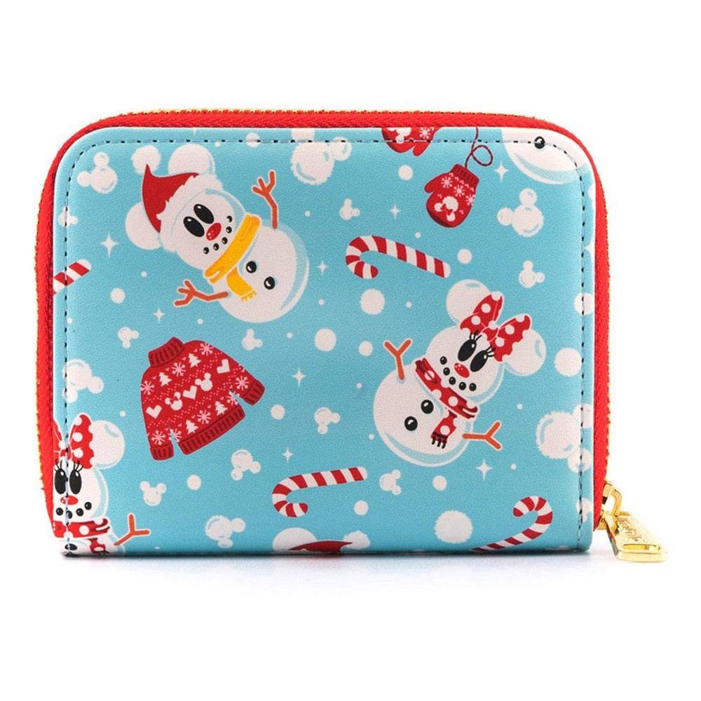 Geldbörse Disney by Loungefly Geldbeutel Snowman Minnie & Mickey AOP