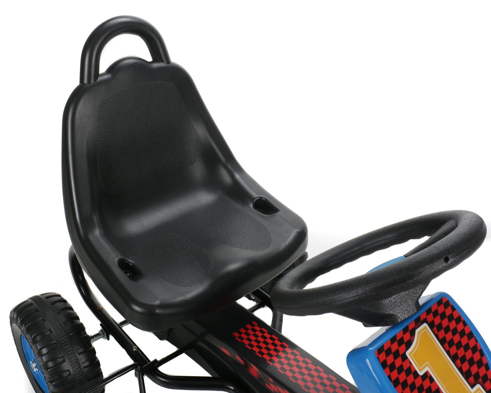 Go Kart Sitz Für Kinder 10-13 Jahre - Rennsitz Aus PP-Kunststoff, Schwarz