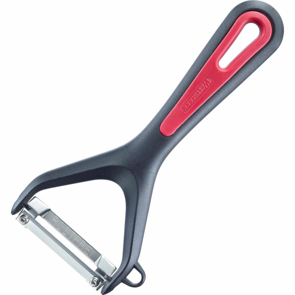 WESTMARK Sparschäler mit Ausstecher, Gallant, Edelstahlklinge, Gemüse- und Spargelschäler, Made in Germany, spülmaschinengeeignet, BPA-frei