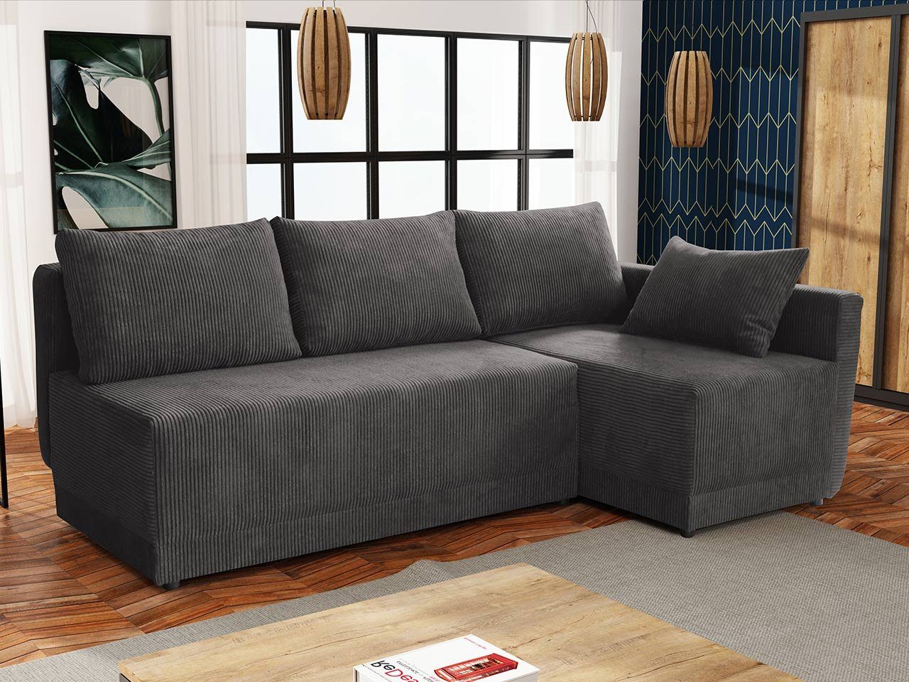 MIRJAN24 Ecksofa Nestor Cord, mit Bettkasten günstig online kaufen