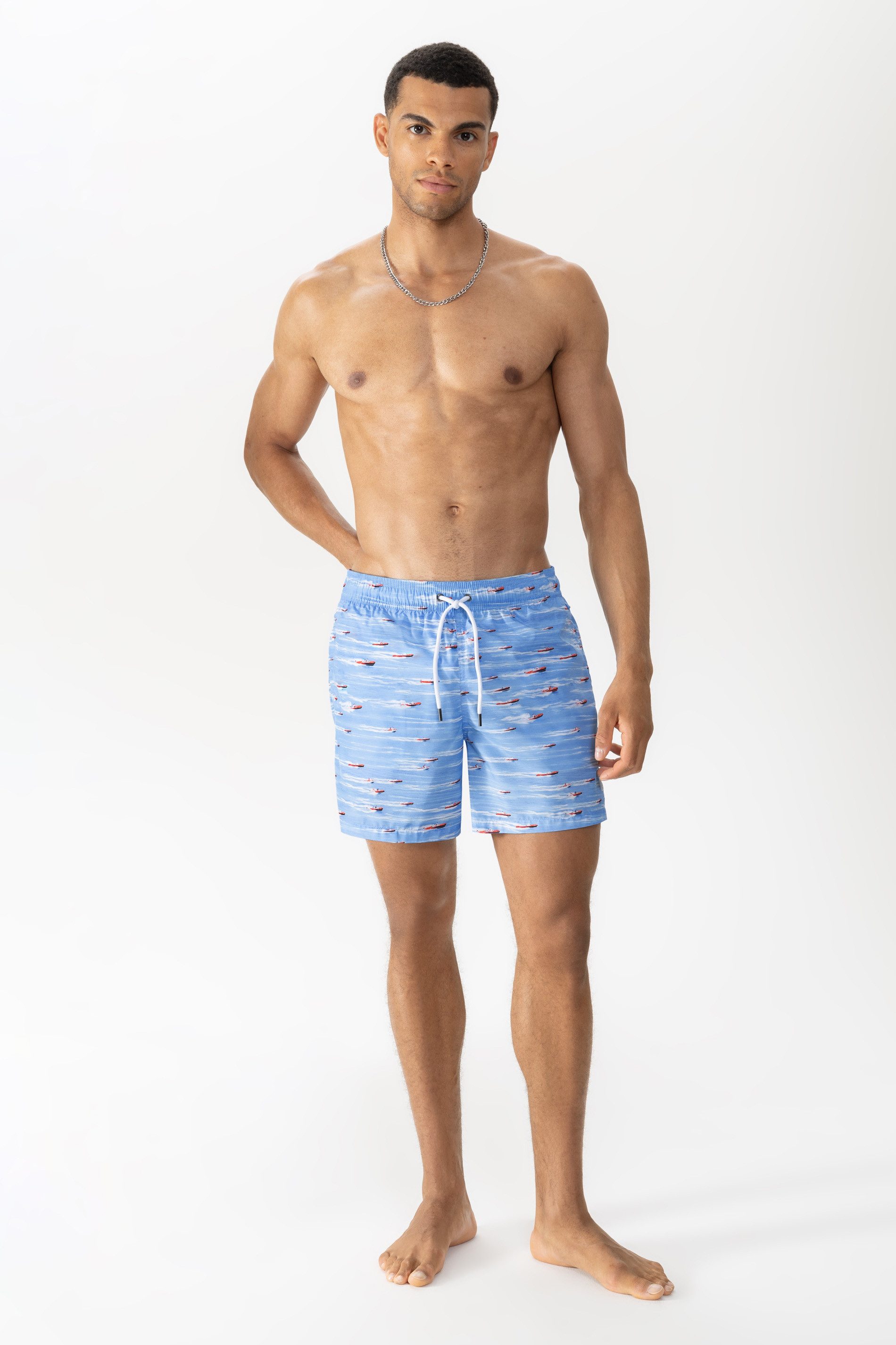 Badeshorts Mey Herren Badeshorts Serie Racing Boat Bootprint