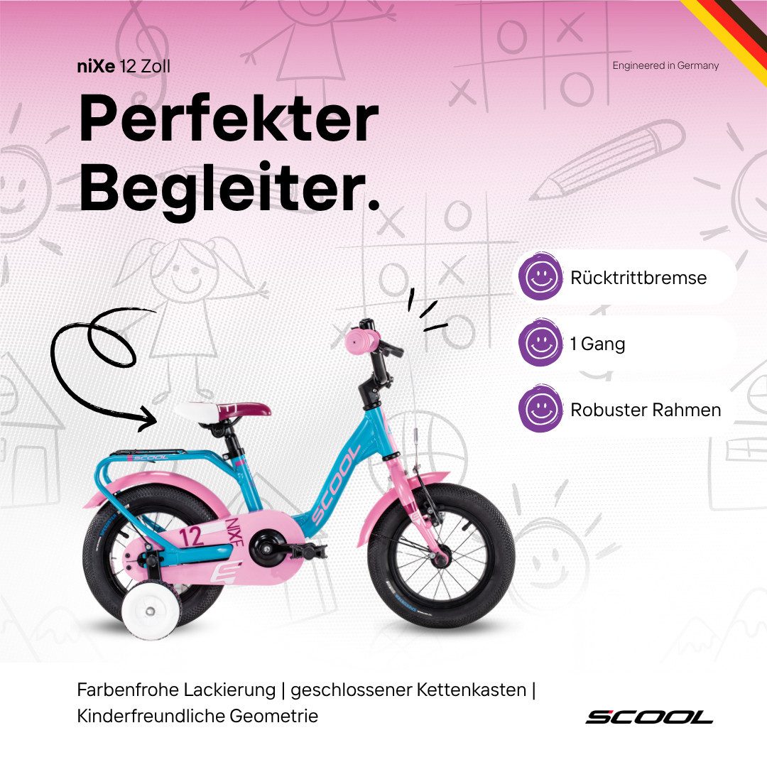 S’COOL Kinderfahrrad niXe 1-Gang, 12 / 16 / 18 Zoll