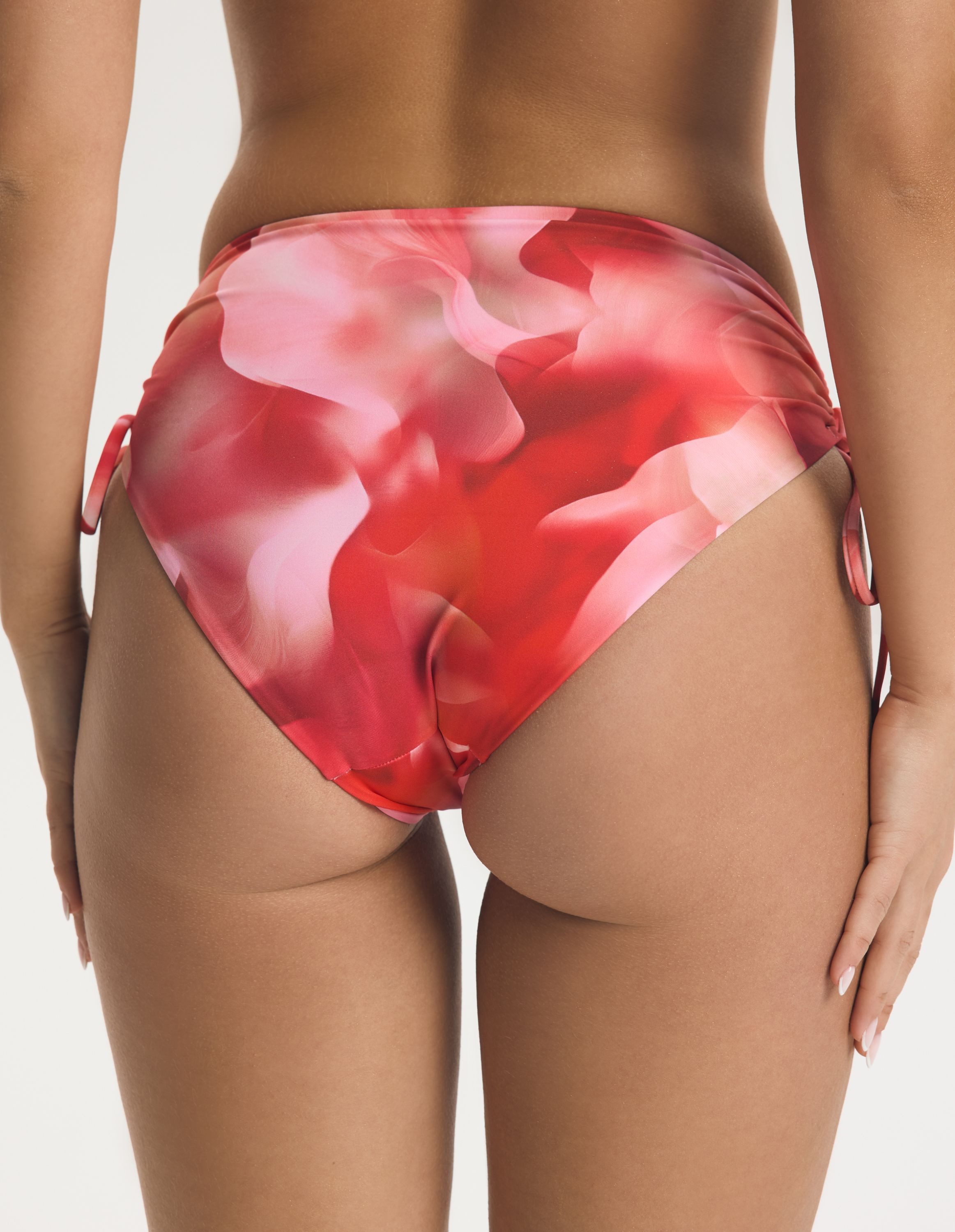 ESOTIQ Bikini-Hose Bikini Highwaist SOLENZARA, bedruckt, Shaping, Bindeband, Raffung (1-St)