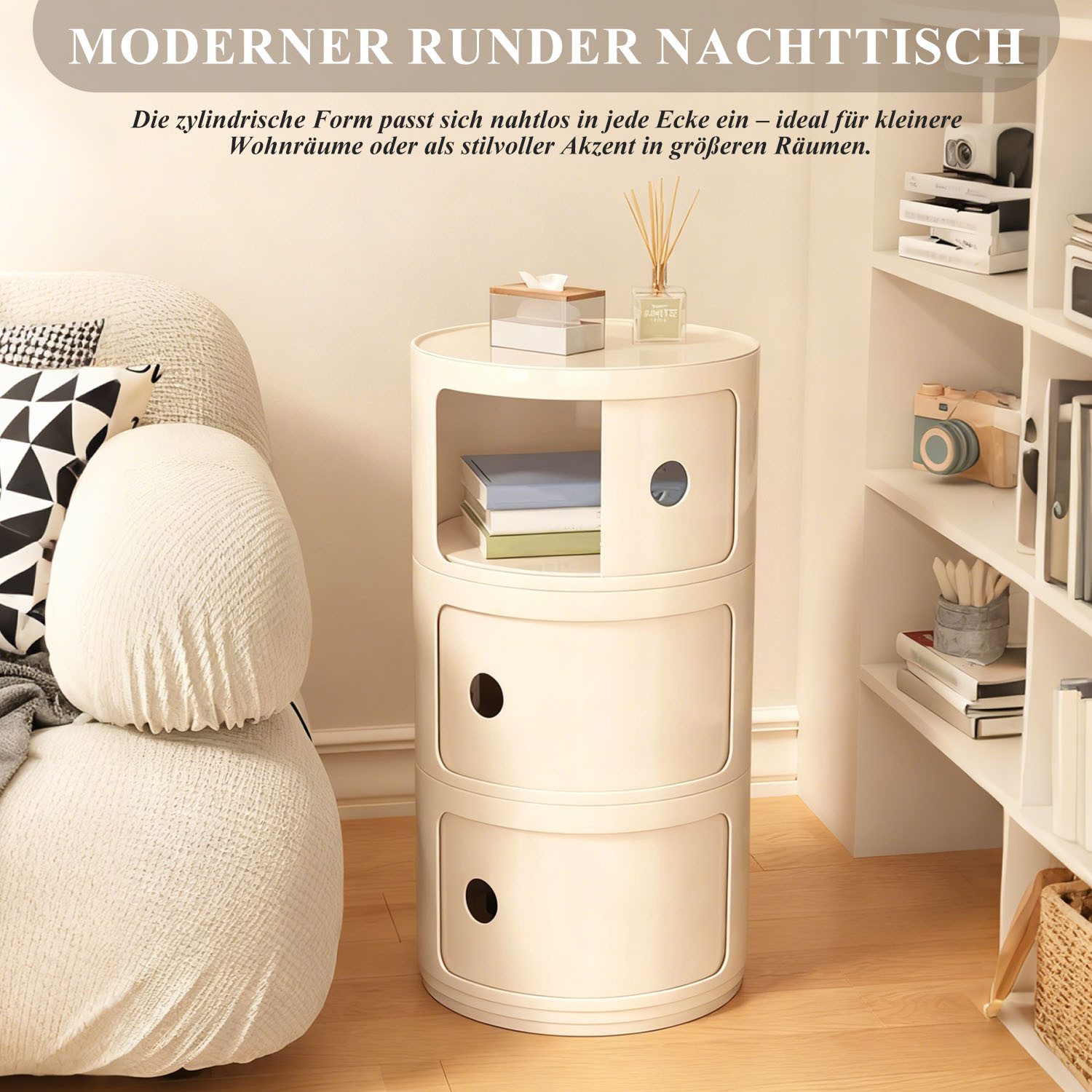 SURFOU Kommode Schubladenschrank omponibile Schubladenkommode für Wohnzimmer (Büro Flur), Kommodenschrank mit Schubladen Kunststoff-Schubladenbox