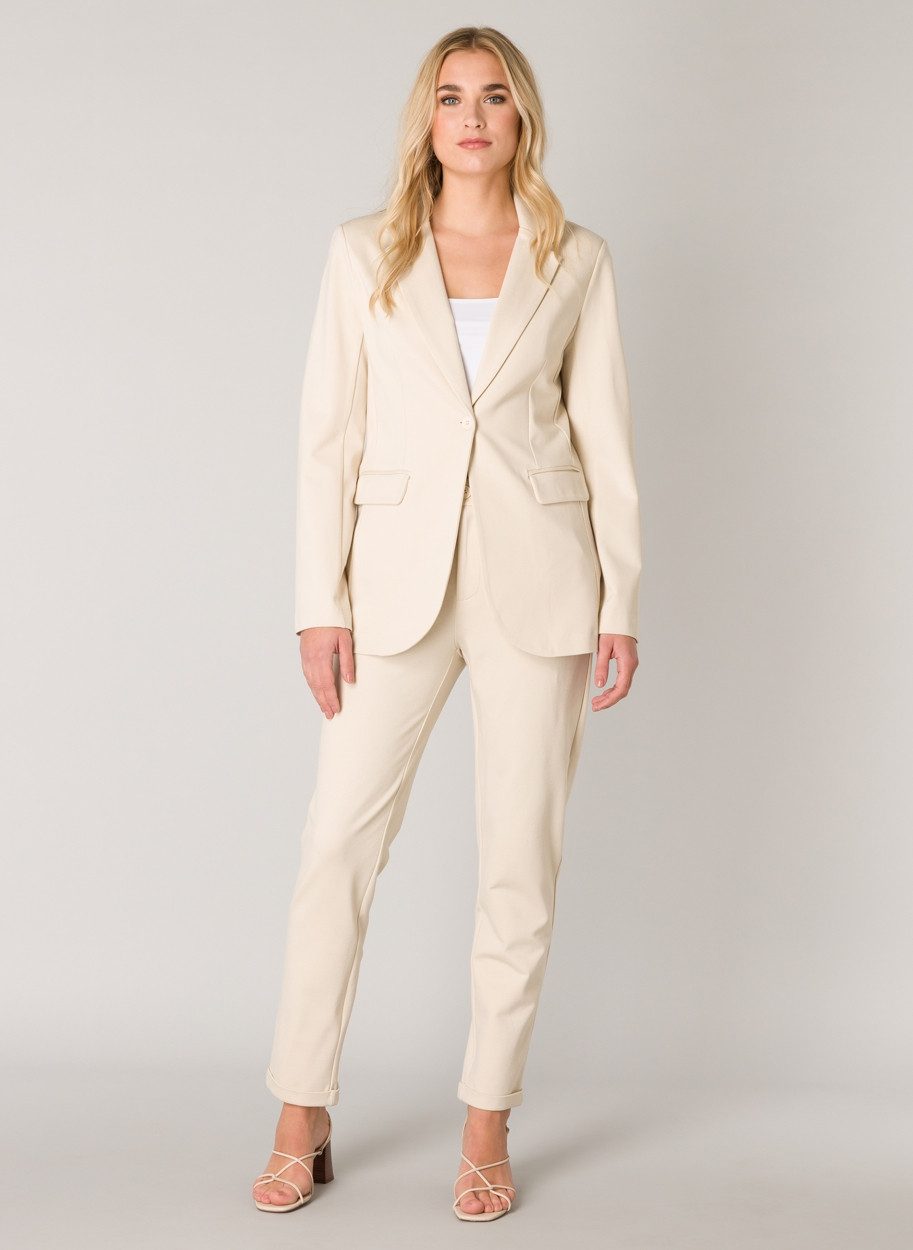 Base Level Jerseyblazer mit V-Ausschnitt und Knopf