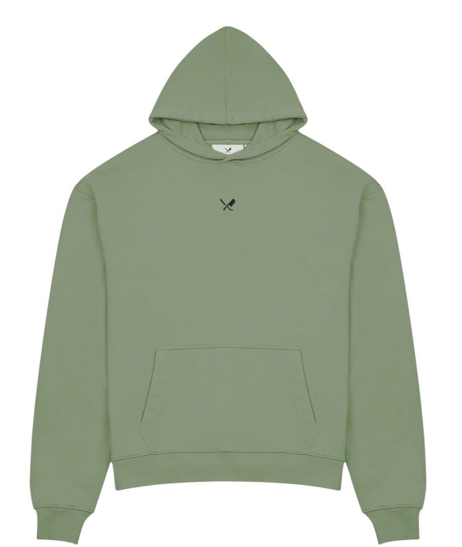 Distorted People Kapuzenpullover Classic Oversized Hoodie grün Herren