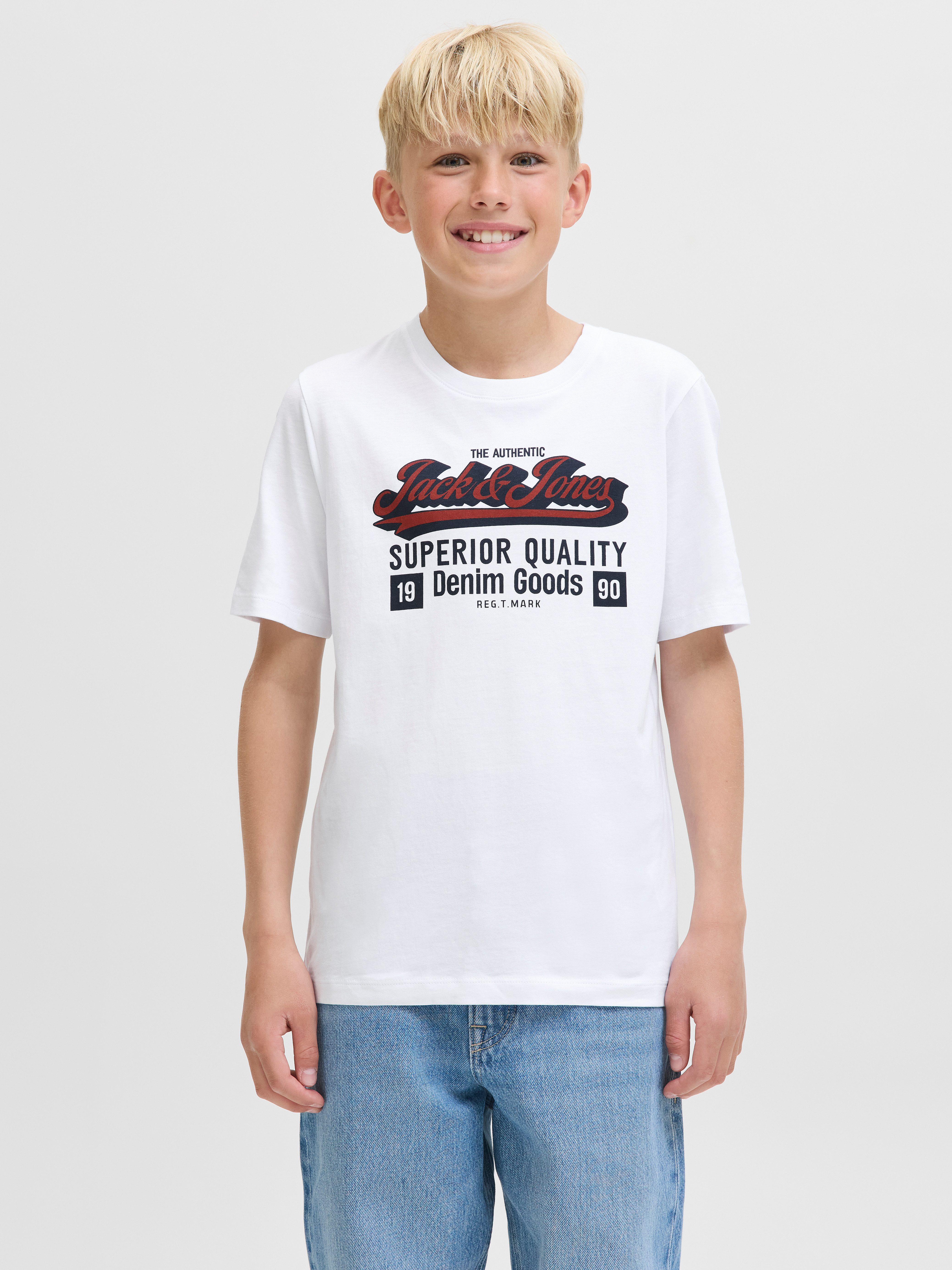 Jack & Jones Junior T-Shirt JJELOGO TEE SS ONECK 2 COL AW25 NOOS JNR