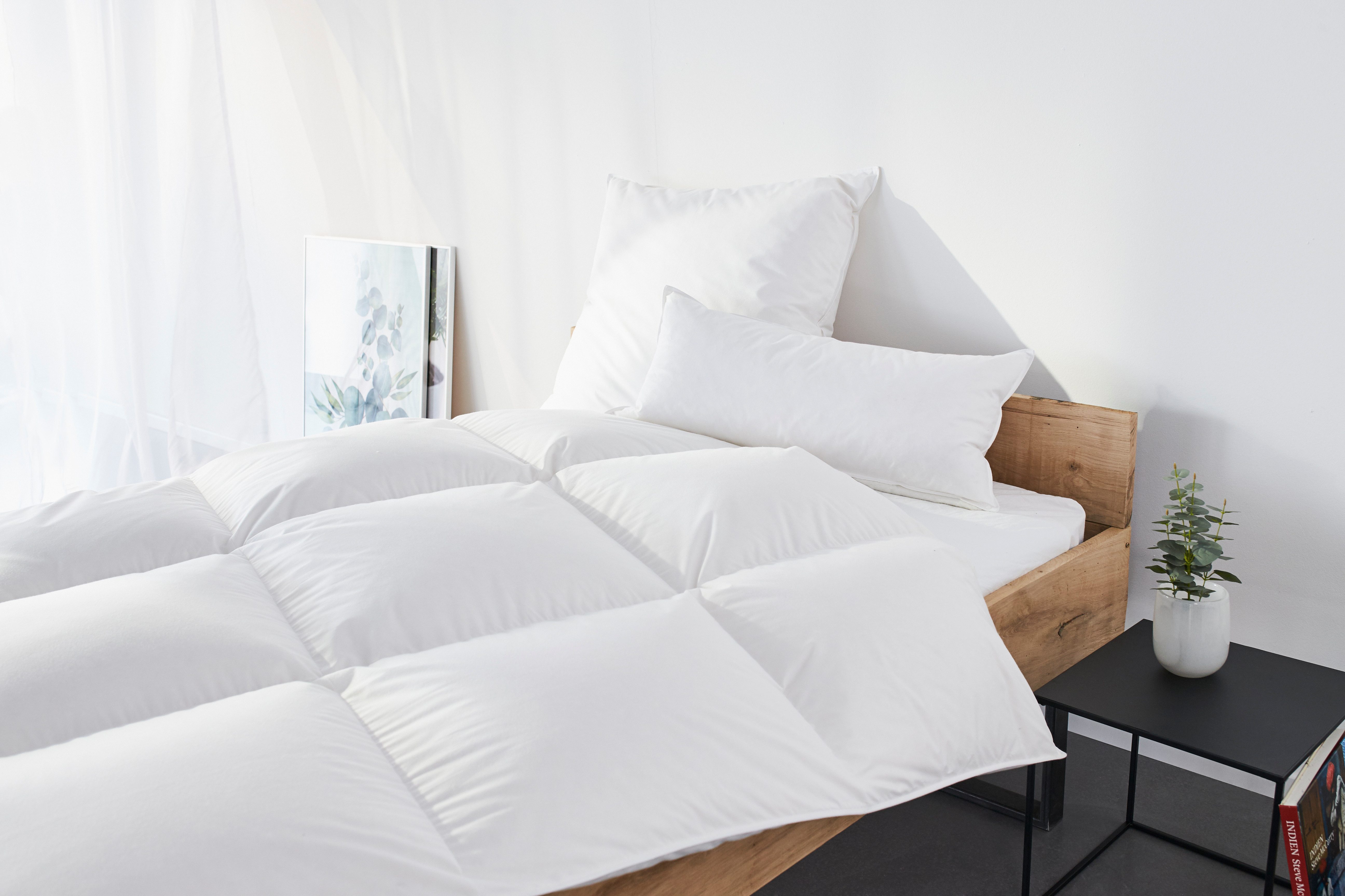 my home 3-Kammer-Kopfkissen Kyam, Füllung: Innenkissen 100% Federn, Außenki günstig online kaufen