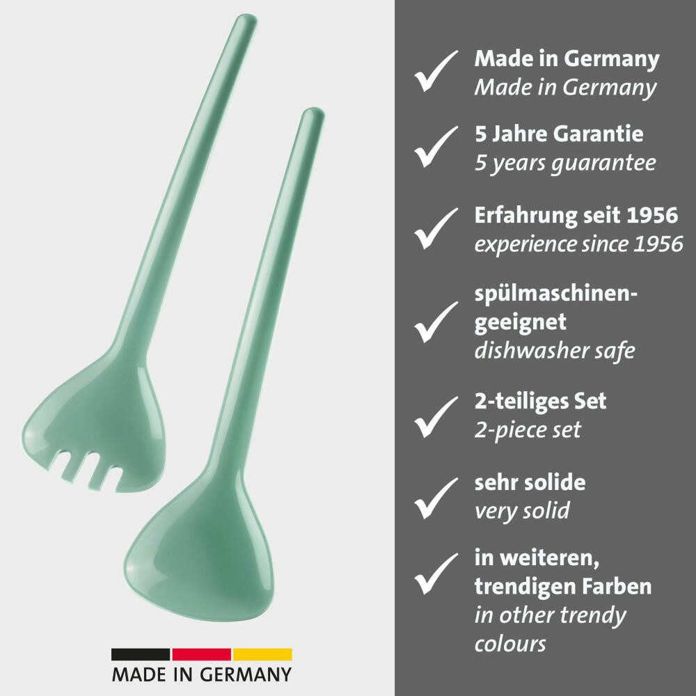 WESTMARK Salatbesteck 2-teilig, Länge: 26,6 cm, raditionell, Farbe: Mint-Grün