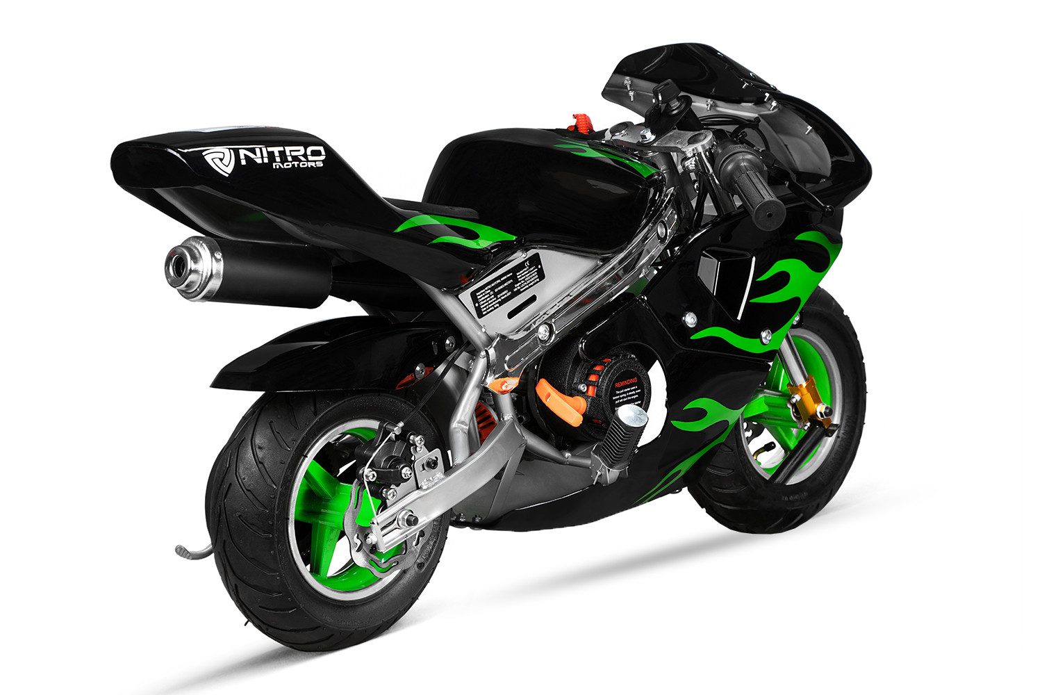 Nitro Motors Бруд-Bike PS77 Pocketbike 49cc 6.5 Zoll Minibike Pocket Rennmotorrad, 1 Gang