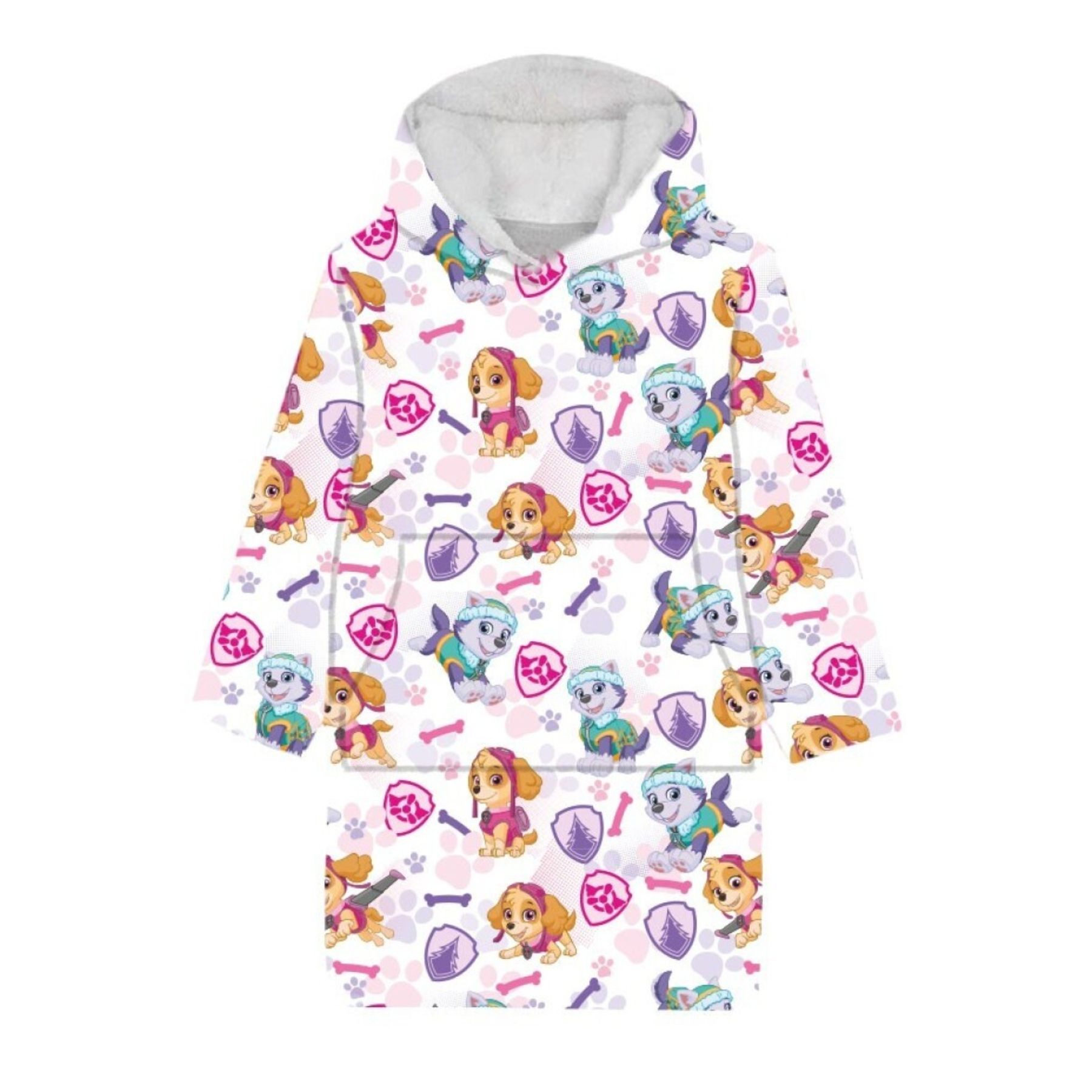 PAW PATROL Sweatponcho Hoodie Decke für Kinder Warm und weich Onesize (1-tlg)
