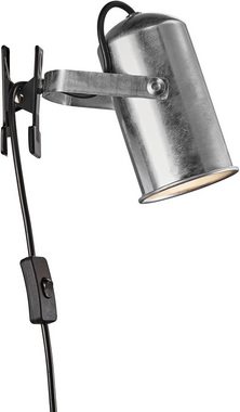 Nordlux Klemmleuchte Porter, ohne Leuchtmittel, Industrielles Design, Verstellbarer Lampenkopf für gerichtetes Licht