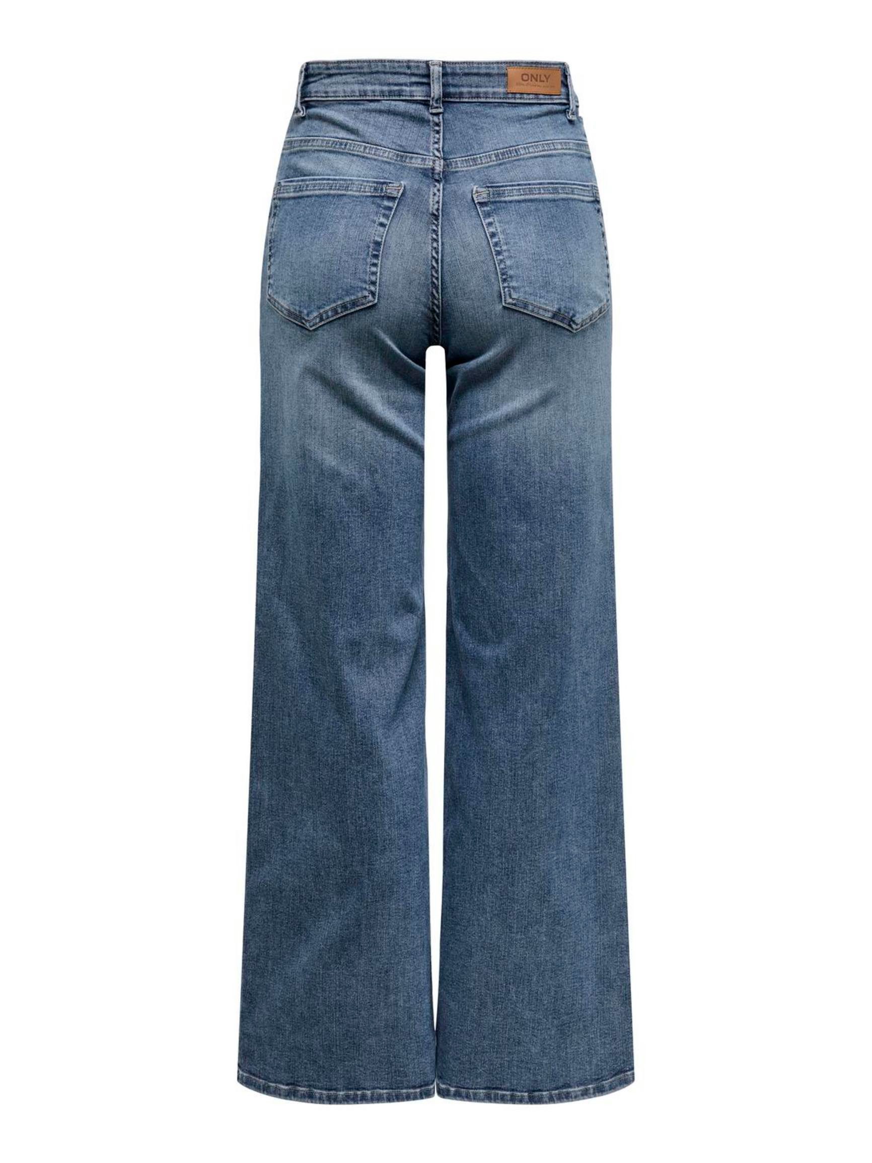 ONLY High-waist-Jeans "ONLMADISON – High-Waist-Jeans mit modischen Abriebef günstig online kaufen
