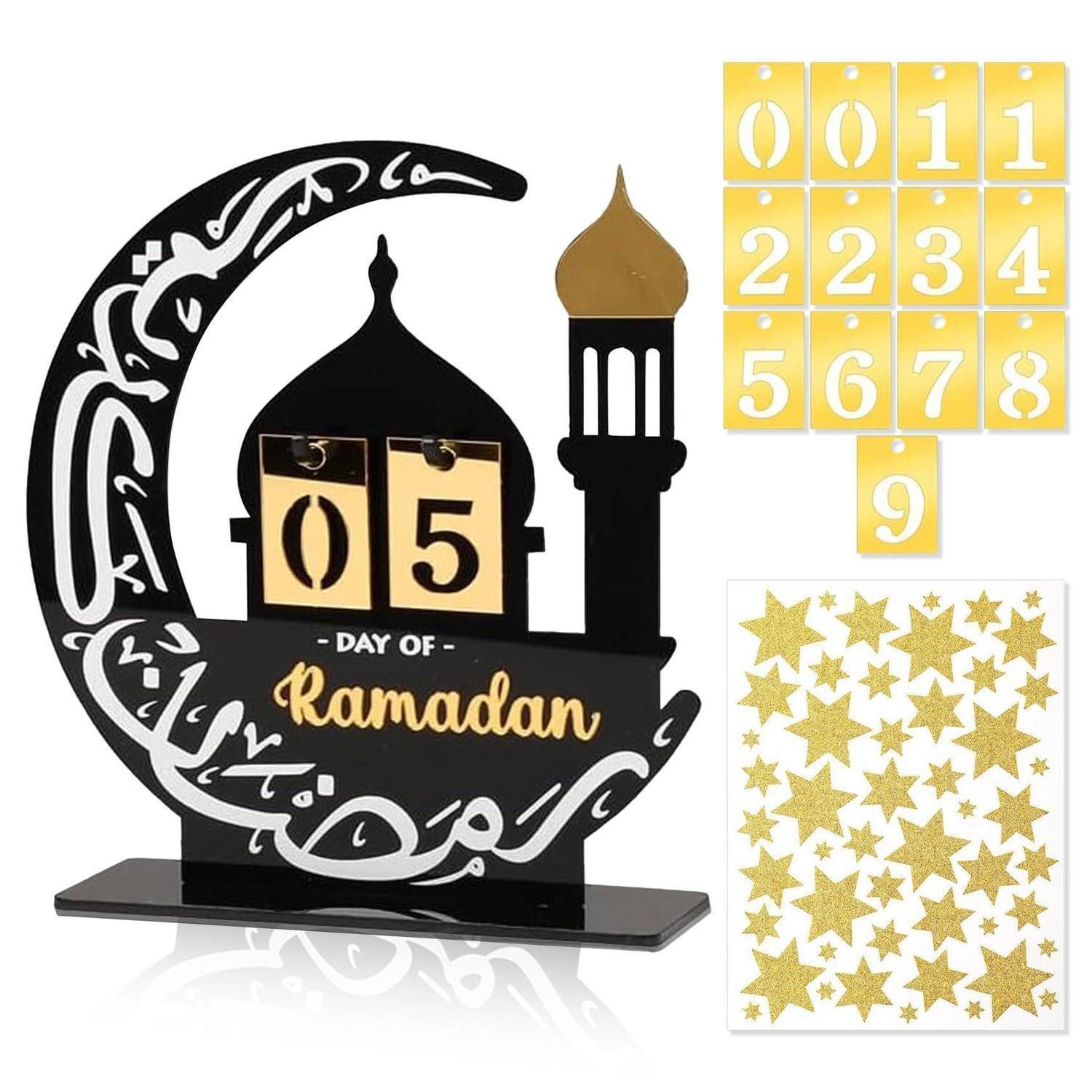 LuxusKollektion Adventskalender Ramadan Kalender Acryl 30 Tage Countdown