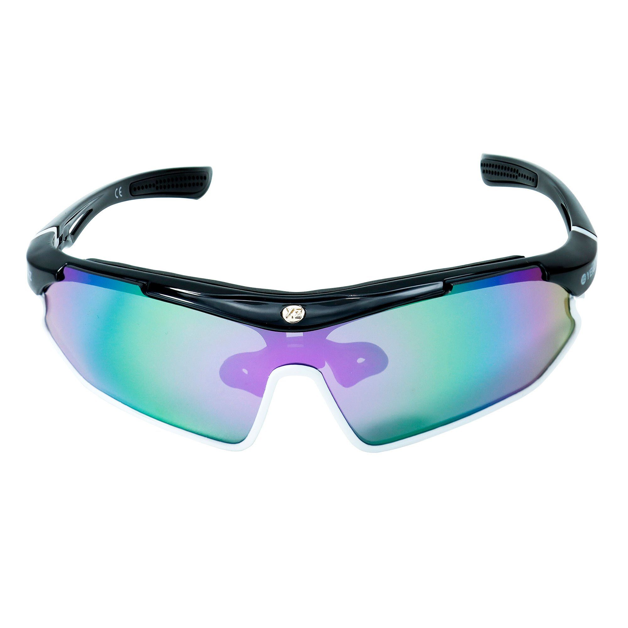 YEAZ Sportbrille SUNRAY Sport-Sonnenbrille schwarz/weiß/lila, Sport-Sonnenb günstig online kaufen