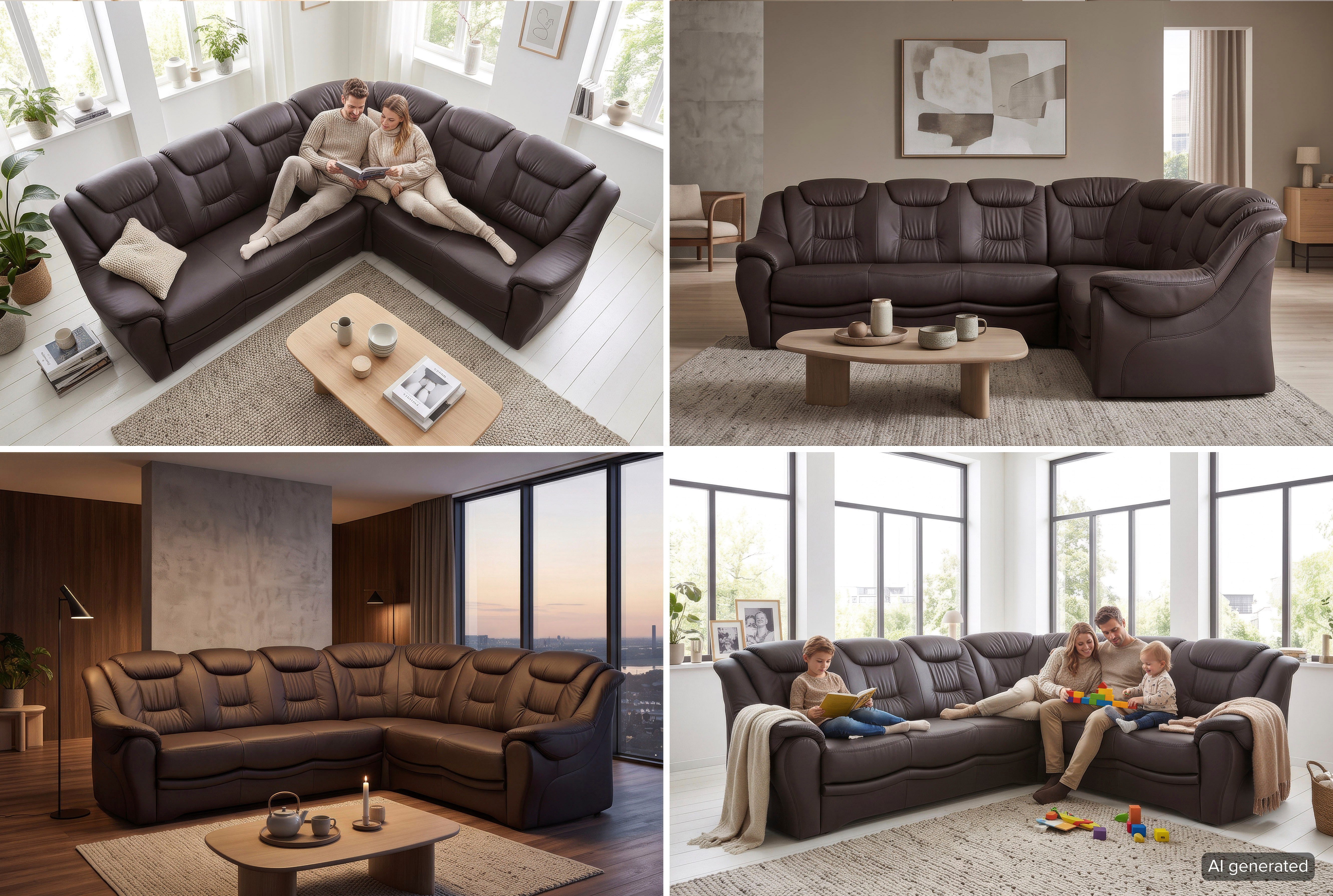 sit&more Ecksofa Bellevue L-Form, B: 265 cm, Bettfunktion optional, Federkernpolsterung, Komfortable Sitzhöhe 44 cm, Liegefläche 120 x 198 cm bei Bettfunktion