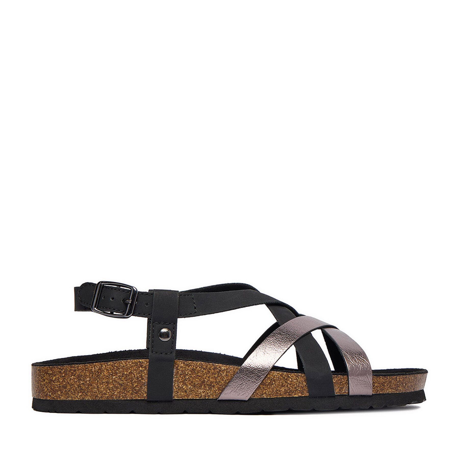 Jenny Jenny Damen-Sandalen, Schwarz, Roségold Sandale