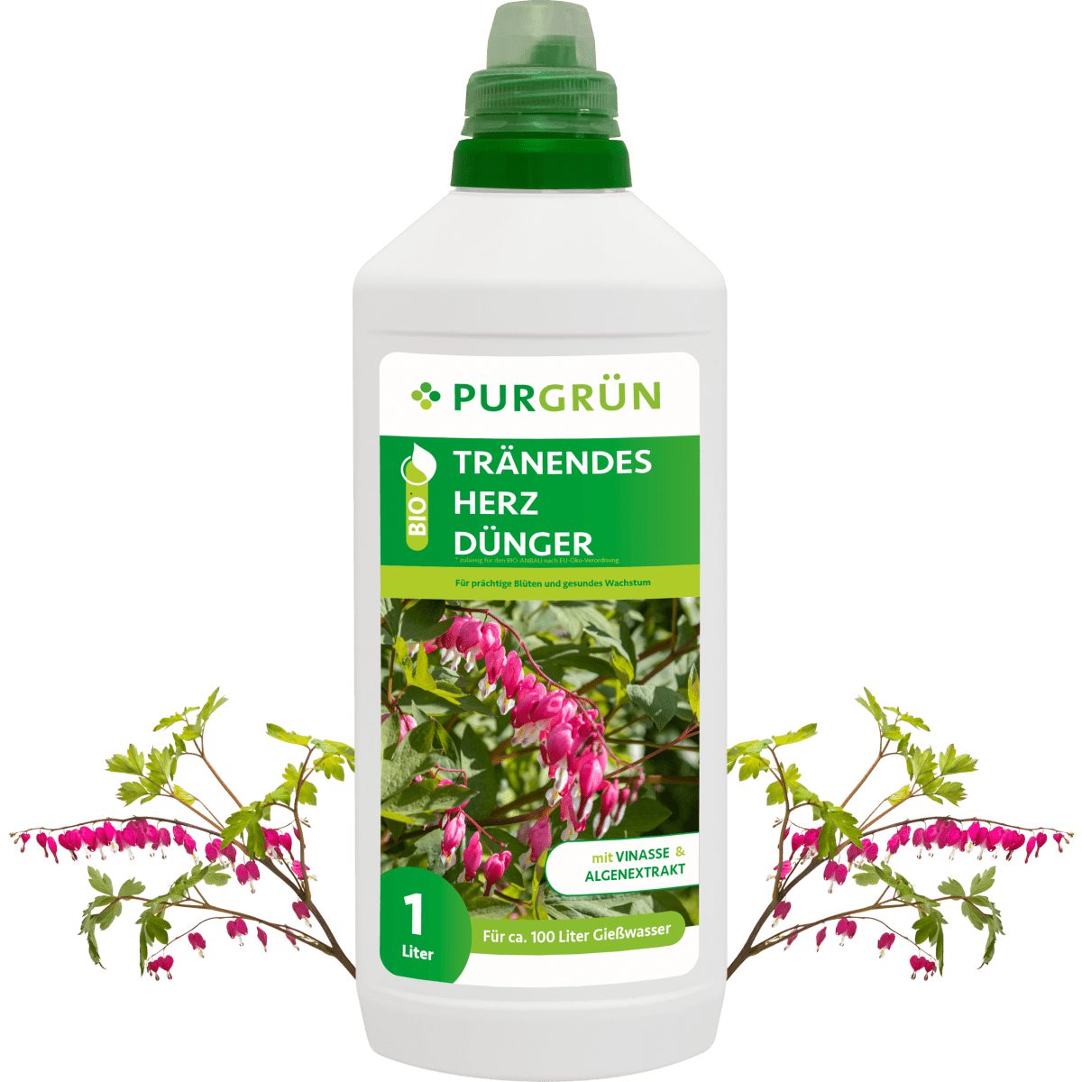 Purgrün Blumendünger Purgrün Bio Tränendes Herz Dünger, NPK 4+1+7
