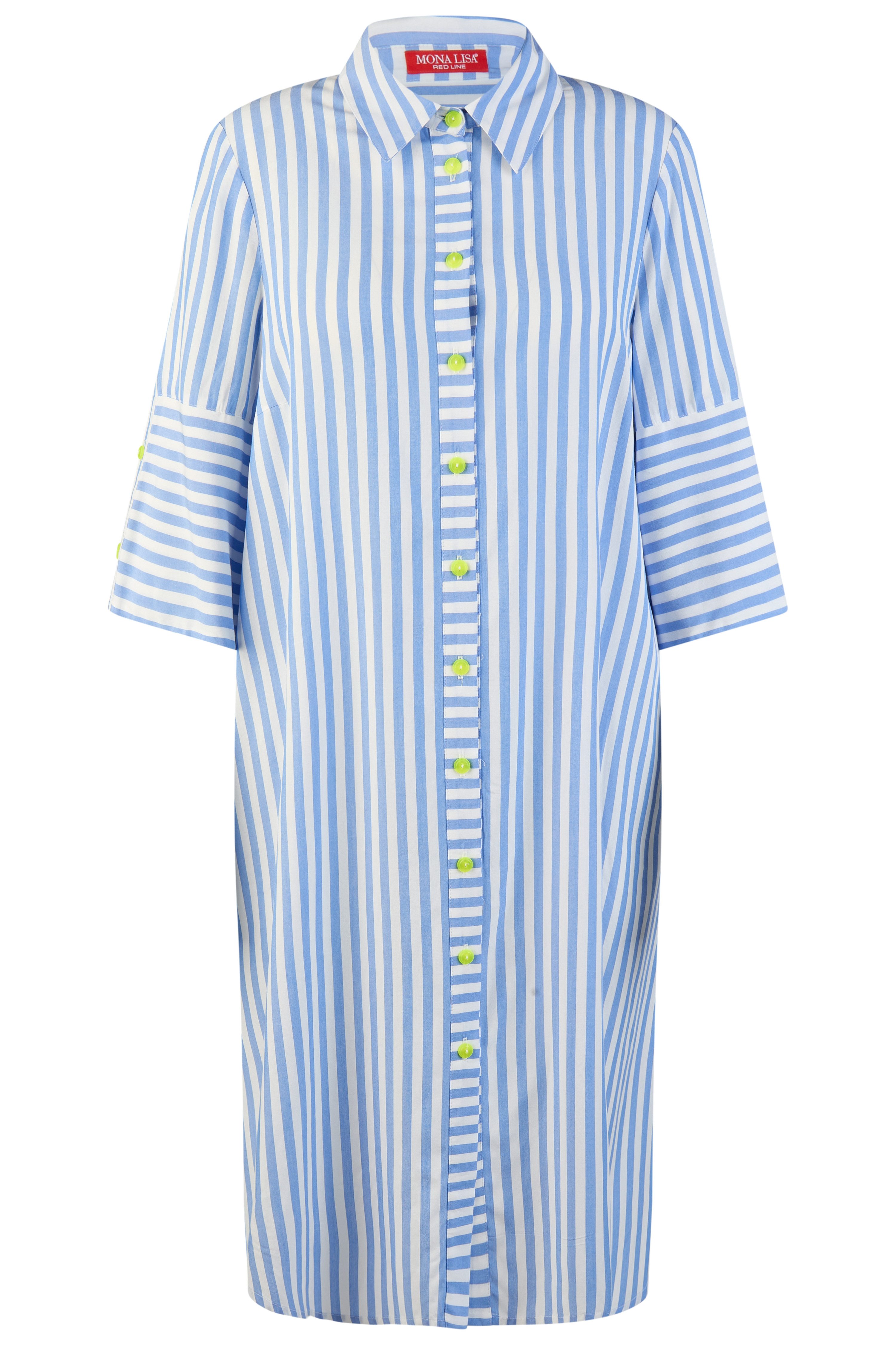 Mona Lisa REDLINE Blusenkleid Große Größen Blusenkleid aus hochwertiger weicher Viskose