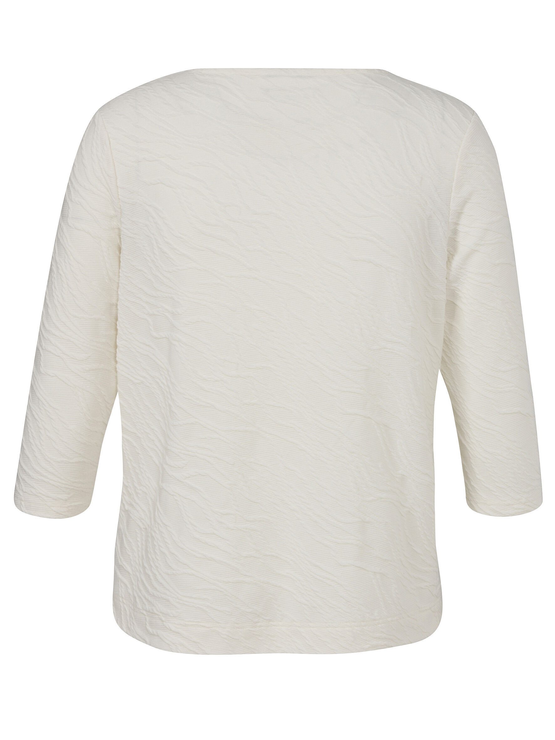 VIA APPIA DUE Rundhalsshirt (1-tlg) mit Strukturmuster, große Größen günstig online kaufen