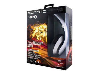 FANTEC FANTEC Kopfhörer SHP-3, stereo, 3,5mm Klinke, weiß/schwarz Headset