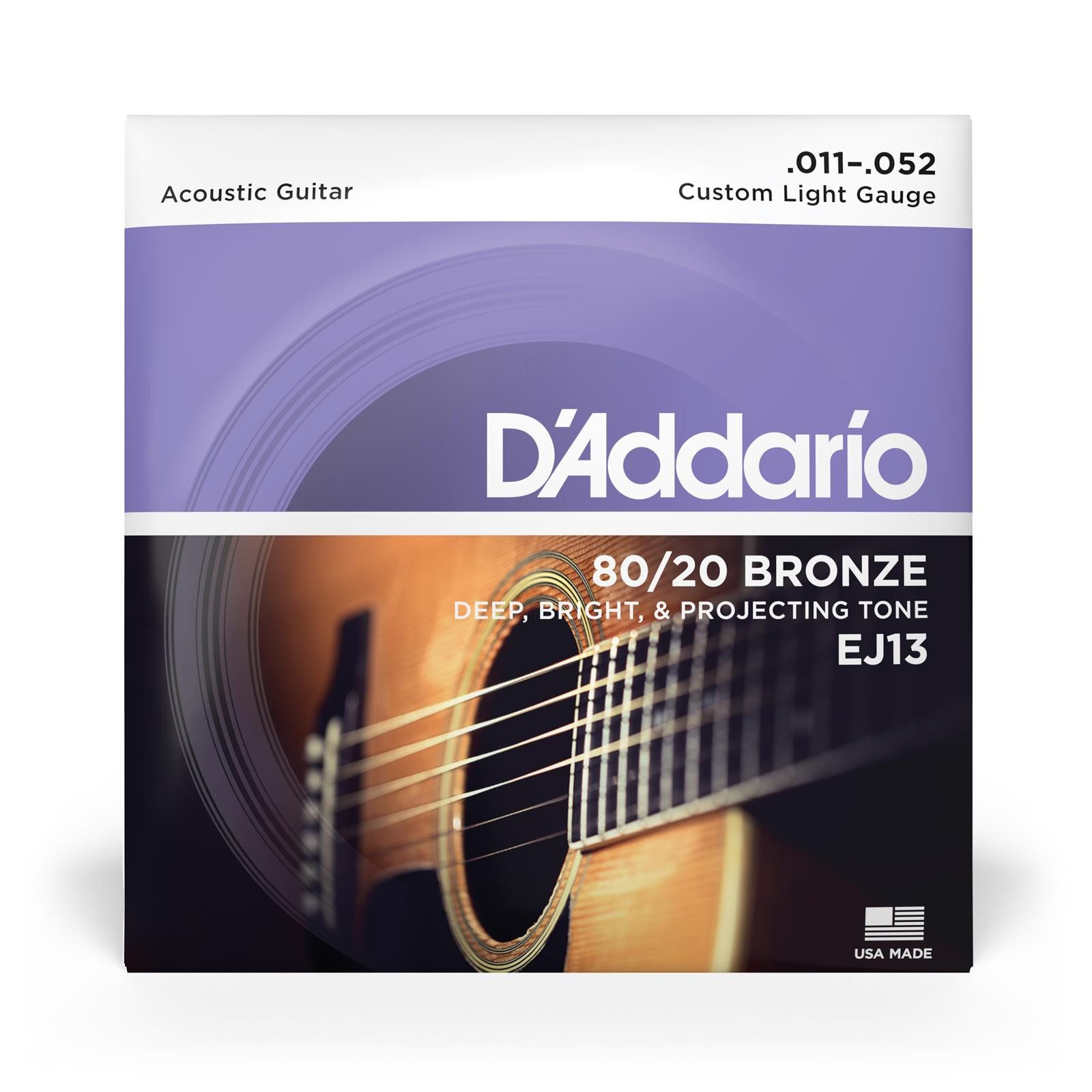 Daddario Saiten EJ13 für Akustikgitarre 11-52