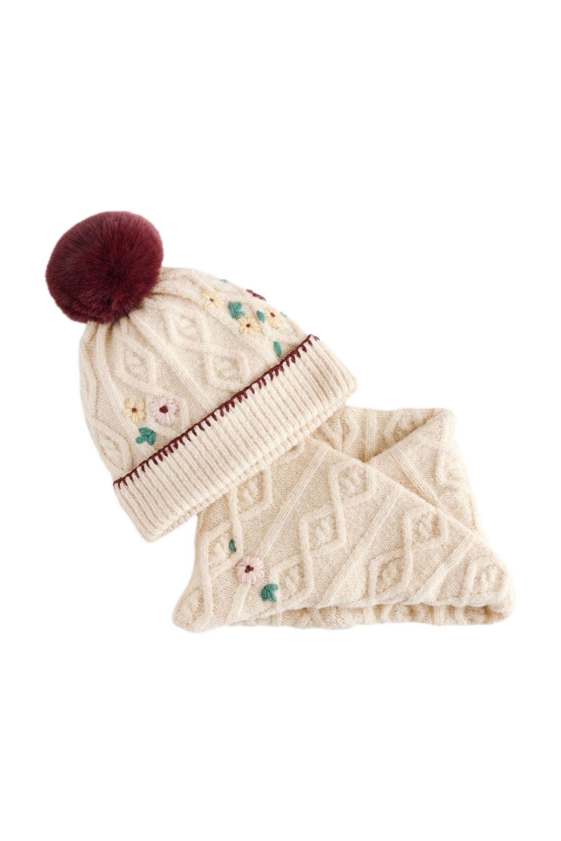 Next Beanie Set aus Strickmütze und günstig online kaufen