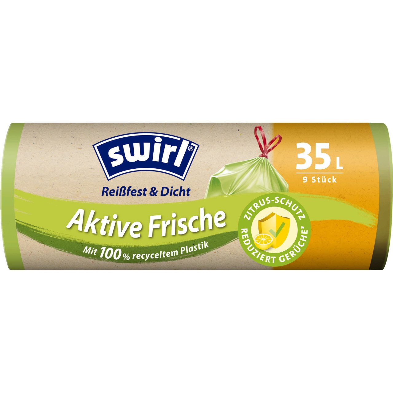 Swirl Müllbeutel Swirl® Aktive Frische Müllbeutel 35 L Reißfest &