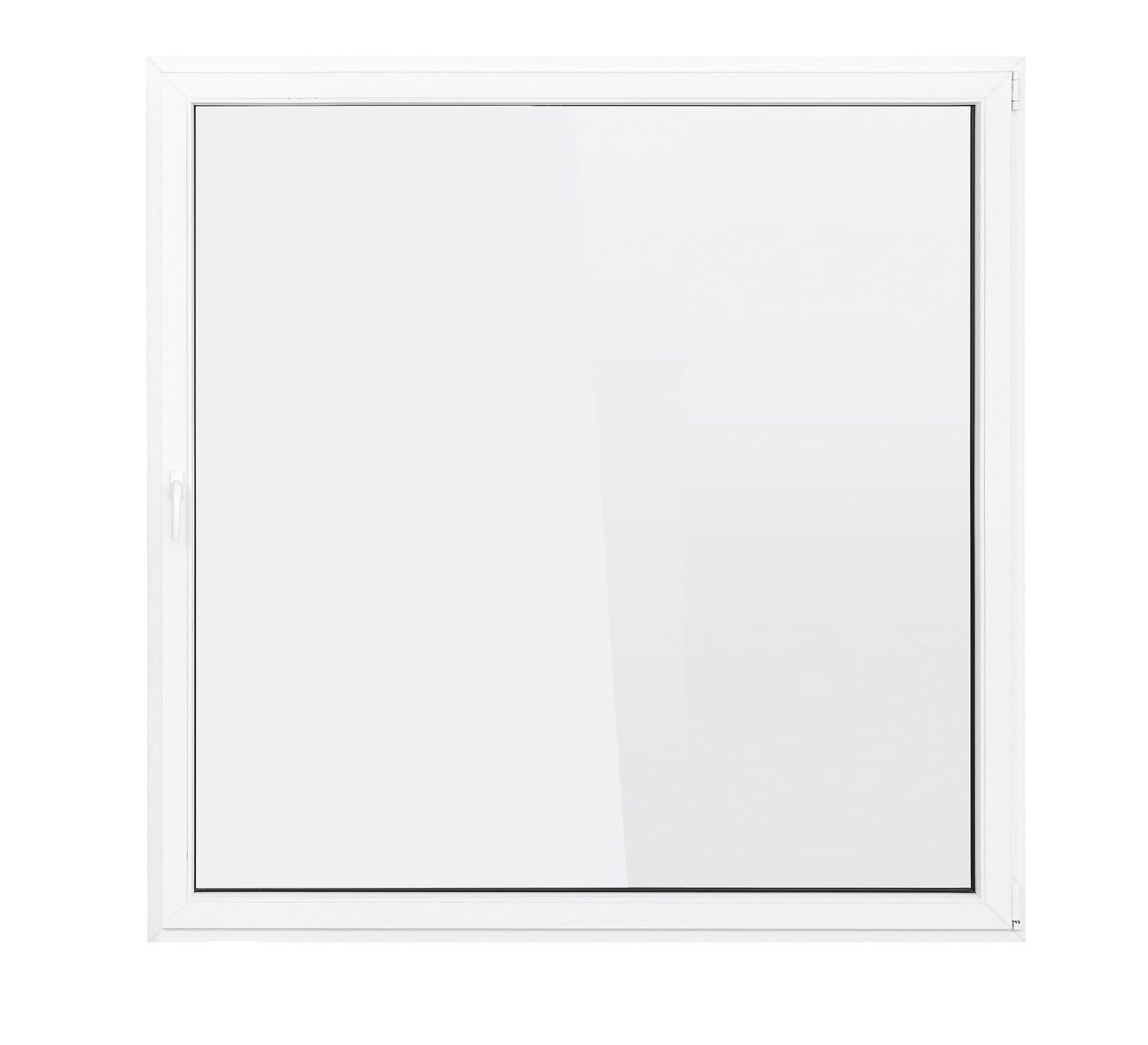 SN DECO GROUP Kellerfenster 1 Flügel 800x800 Dreh-Kipp 2-fach Verglasung weiß 70 mm Profil, (Set), RC2 Sicherheitsbeschlag, Hochwertiges 5-Kammer-Profil