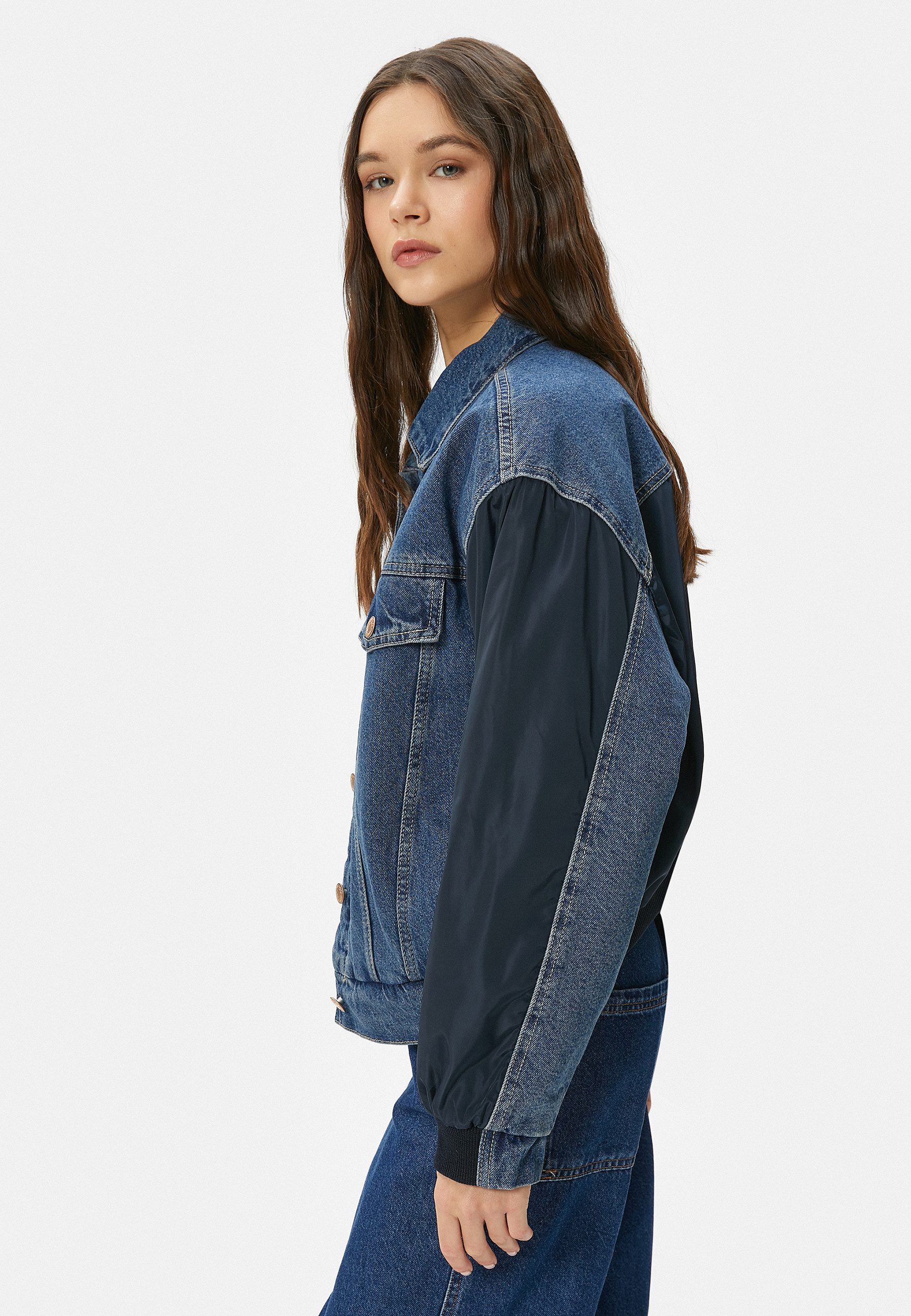 Koton Jeansblazer Denim Klassisch Jeansblazer