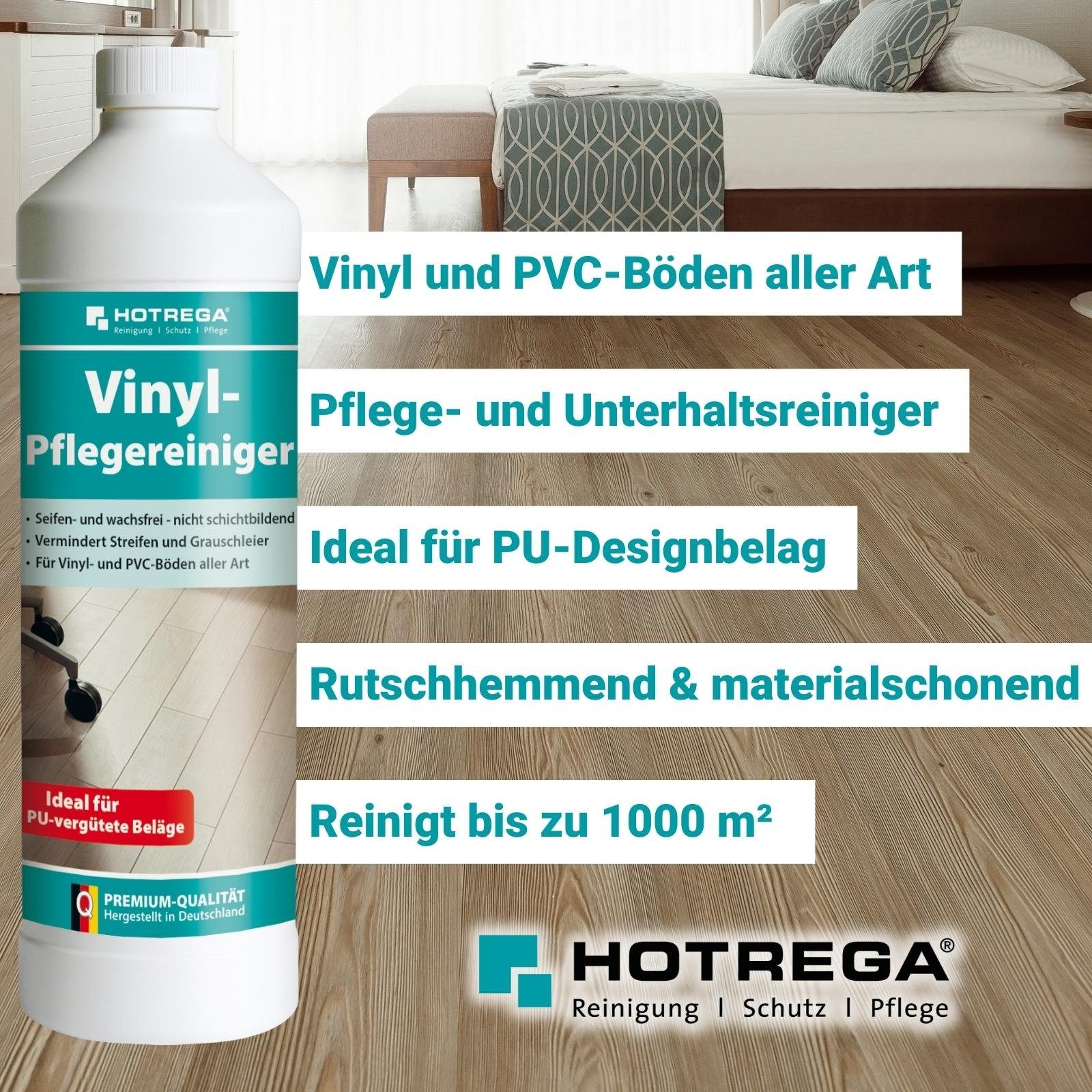 Vinyl Vinyl- 1 Liter HOTREGA® und Designbodenreiniger Pflegereiniger