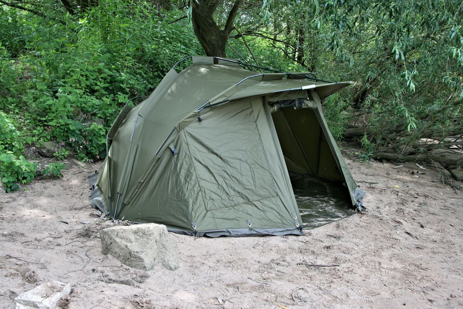 CampFeuer Angelzelt Bivvy, 3.000 Karpfenzelt, mm Personen: 2 Mann "Storm", Wassersäule, 2