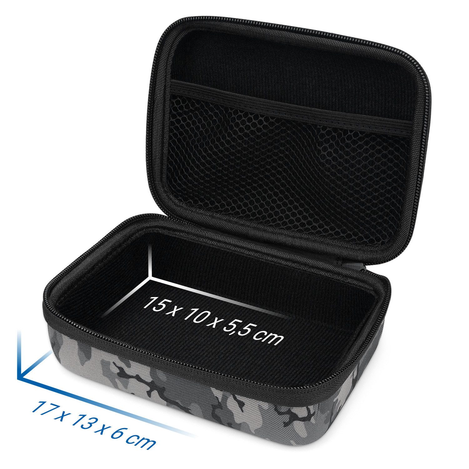 deleyCON Kamera-Hülle deleyCON Hardcase für GoPro & Zubehör HERO 11 HERO 10 9 8 7 Gr. M -