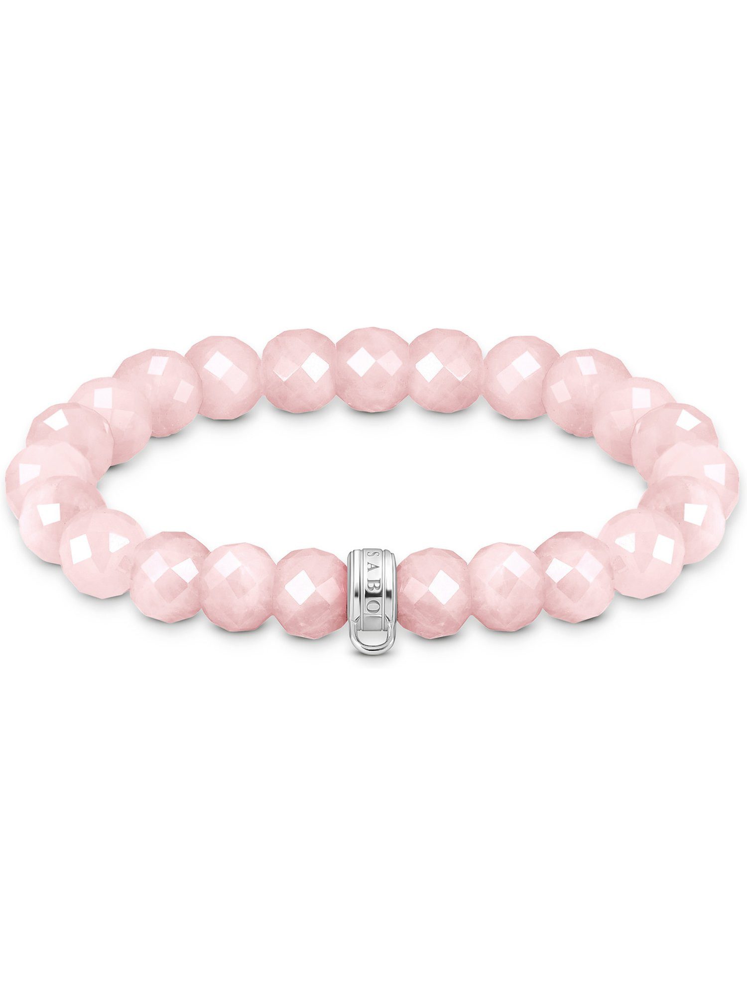 THOMAS SABO Silberarmband Thomas Sabo Unisex-Armband 925er Silber Rosenquarz, Modern
