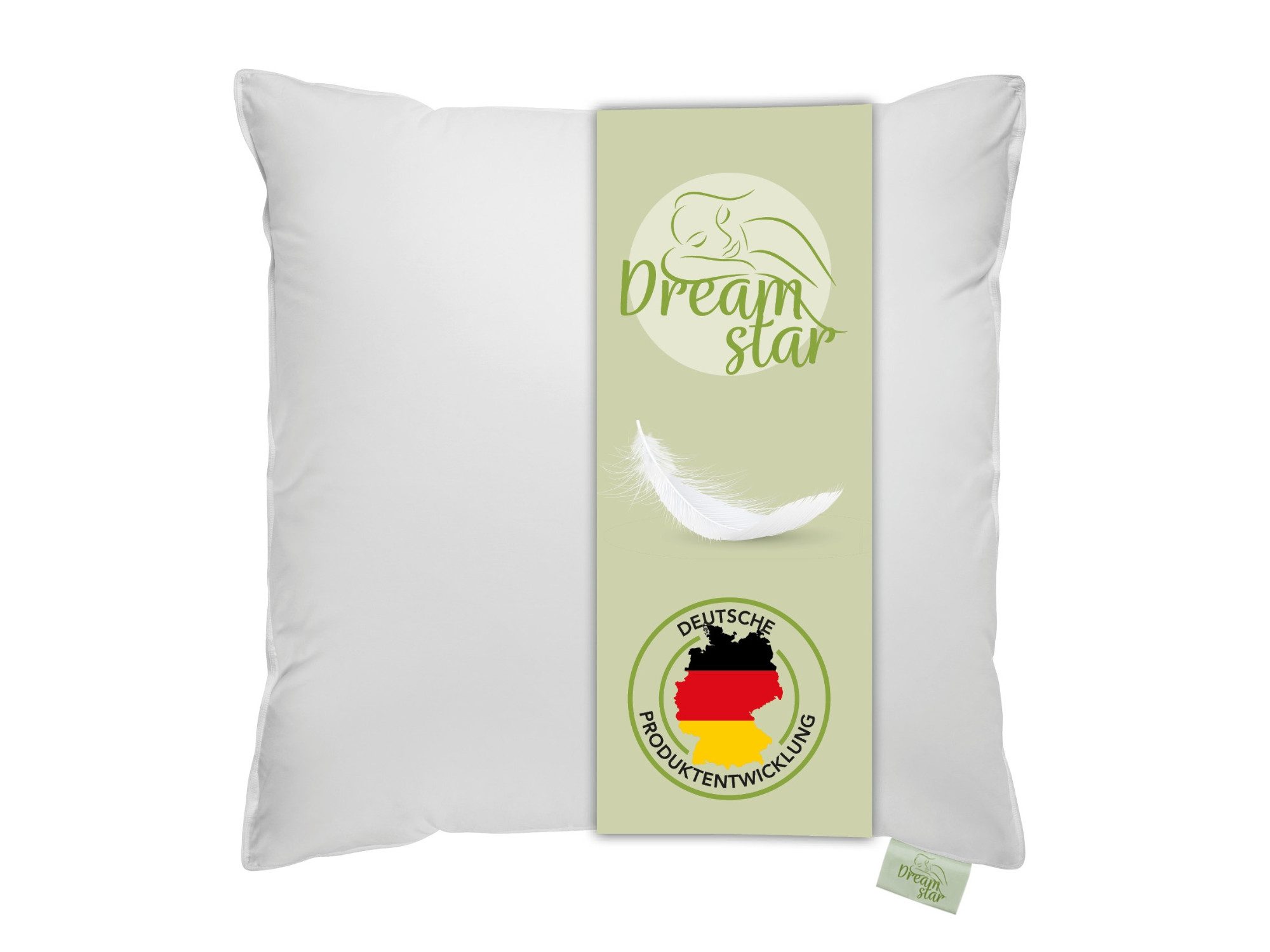Dreamstar 3-Kammer-Kopfkissen Daunenkissen 40x80 & Daunenkopfkissen günstig online kaufen