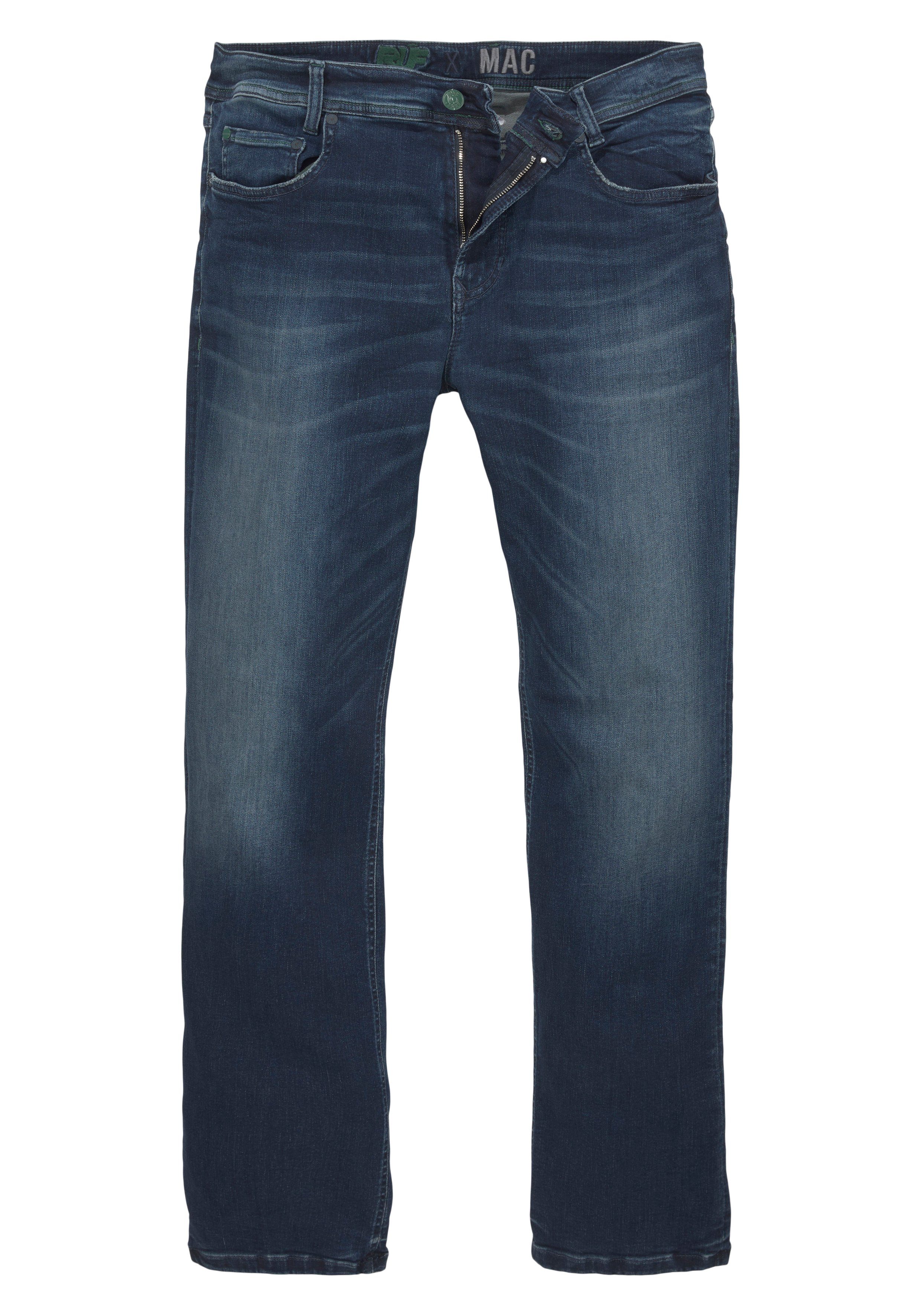 super elastisch authentic dark Straight-Jeans Flexx-Driver blue used MAC