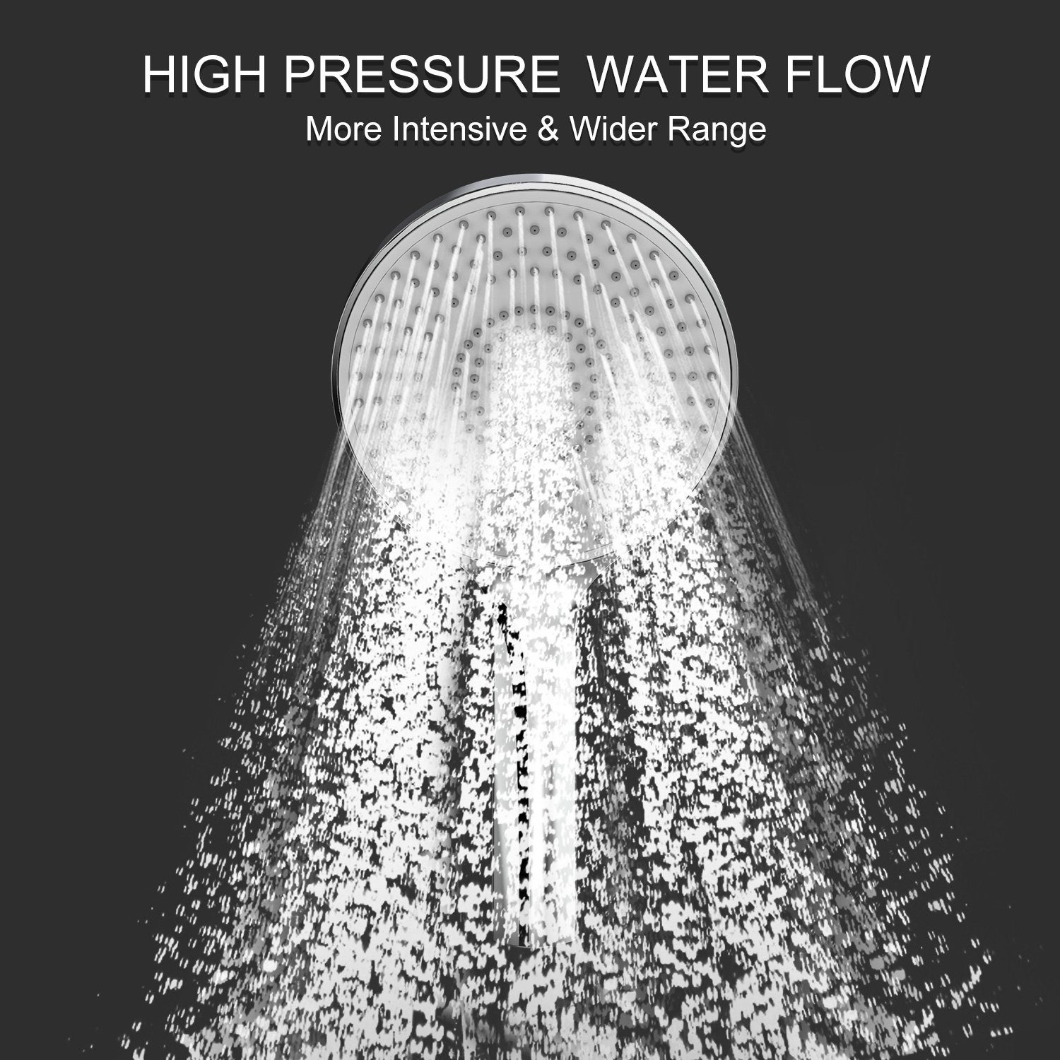 Rainsworth Duschsystem mit Thermostat, 3 Strahlart(en), 92-126 cm Duschstangen Edelstahl Duschamaturenset Wassersparend
