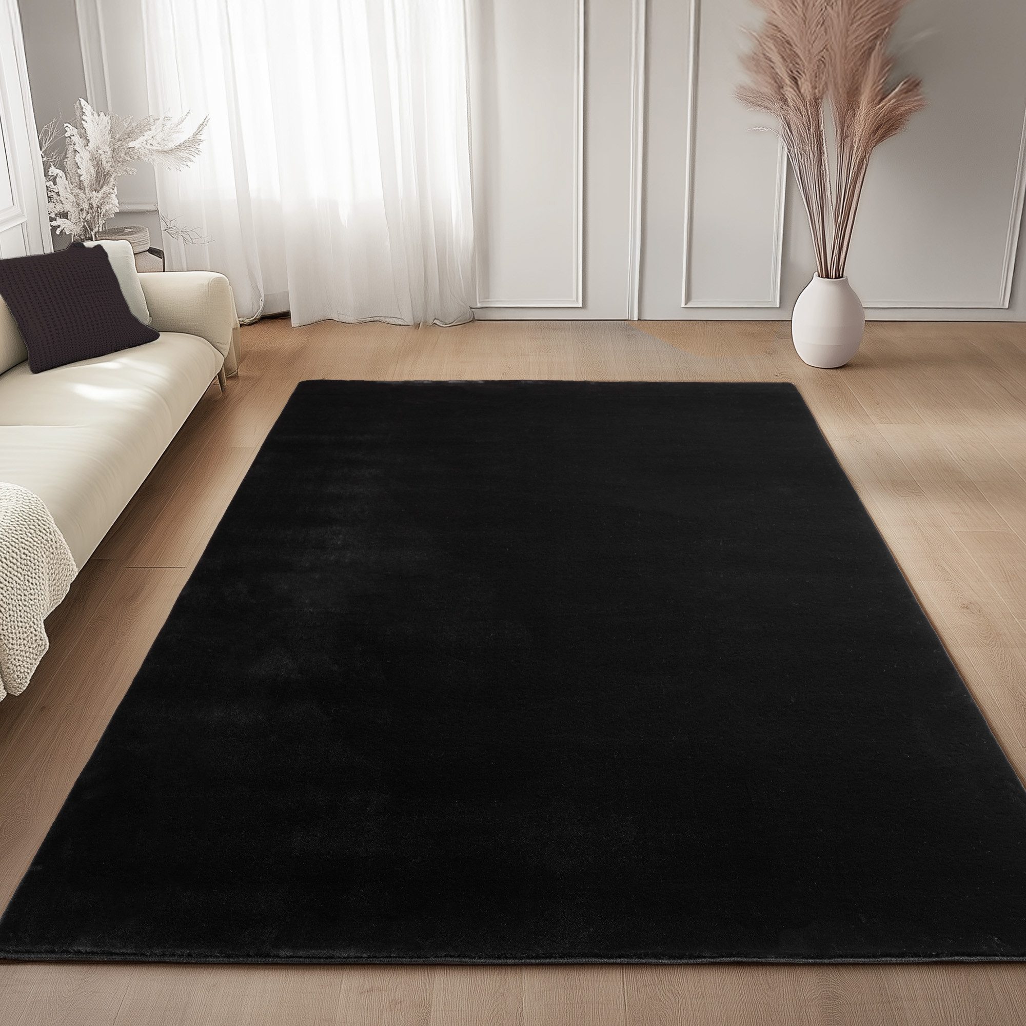 Carpettex Veloursteppich Unicolor - Einfarbig, Läufer, günstig online kaufen