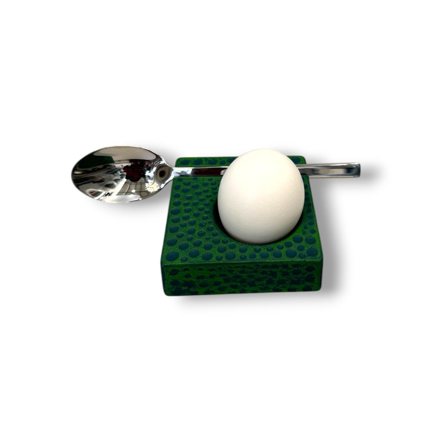 JA-UNENDLICH Eierbecher Tamago Eierbecher 2er Set mit Löffel, (Packung, 2 Eierbecher mit 2 Löffel), Eierbecher aus Gusseisen, Handgefertigt, stapelbar, stabil, farbenfroh
