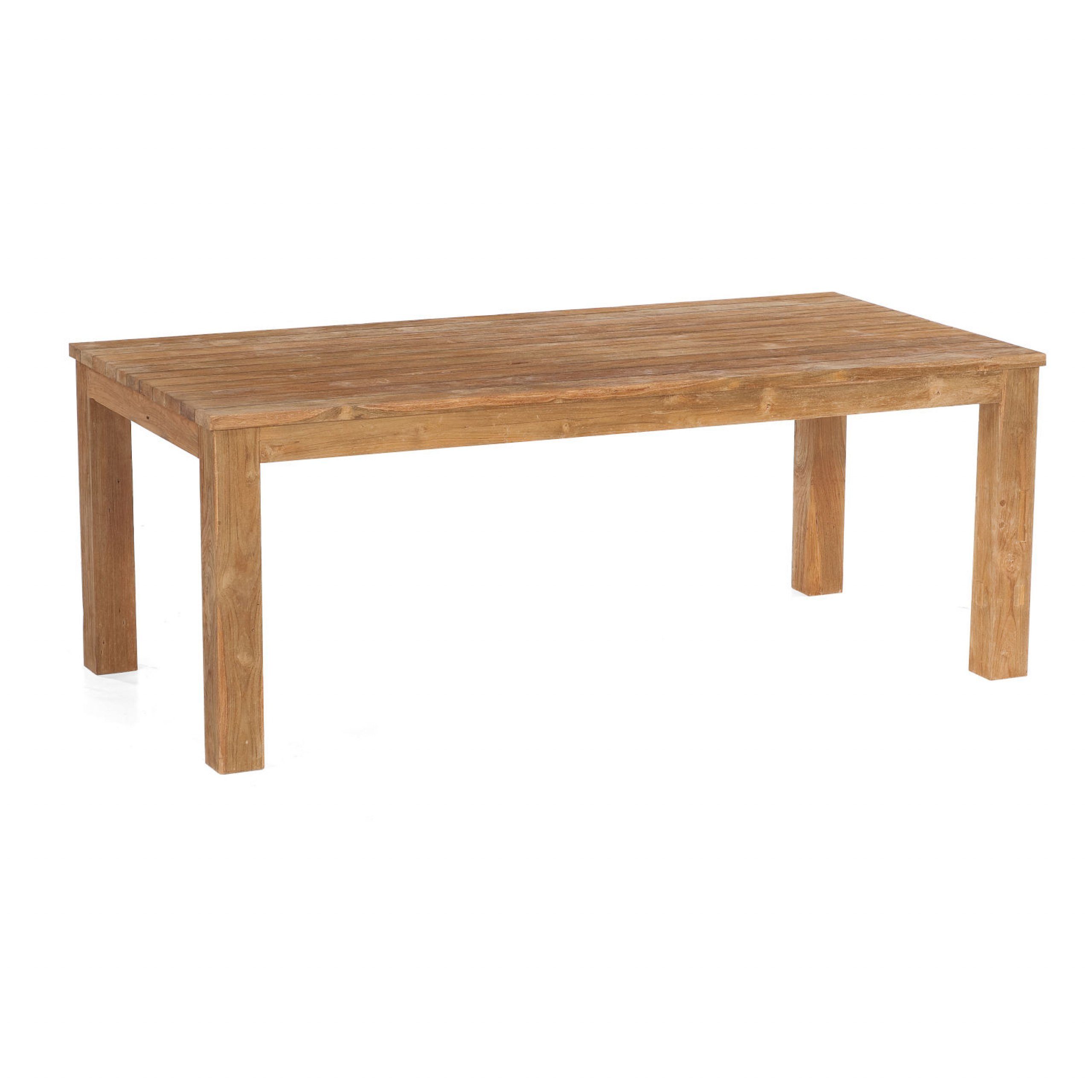 SonnenPartner Gartentisch Sonnenpartner Gartentisch Charleston 200x100 cm Teakholz Old Teak