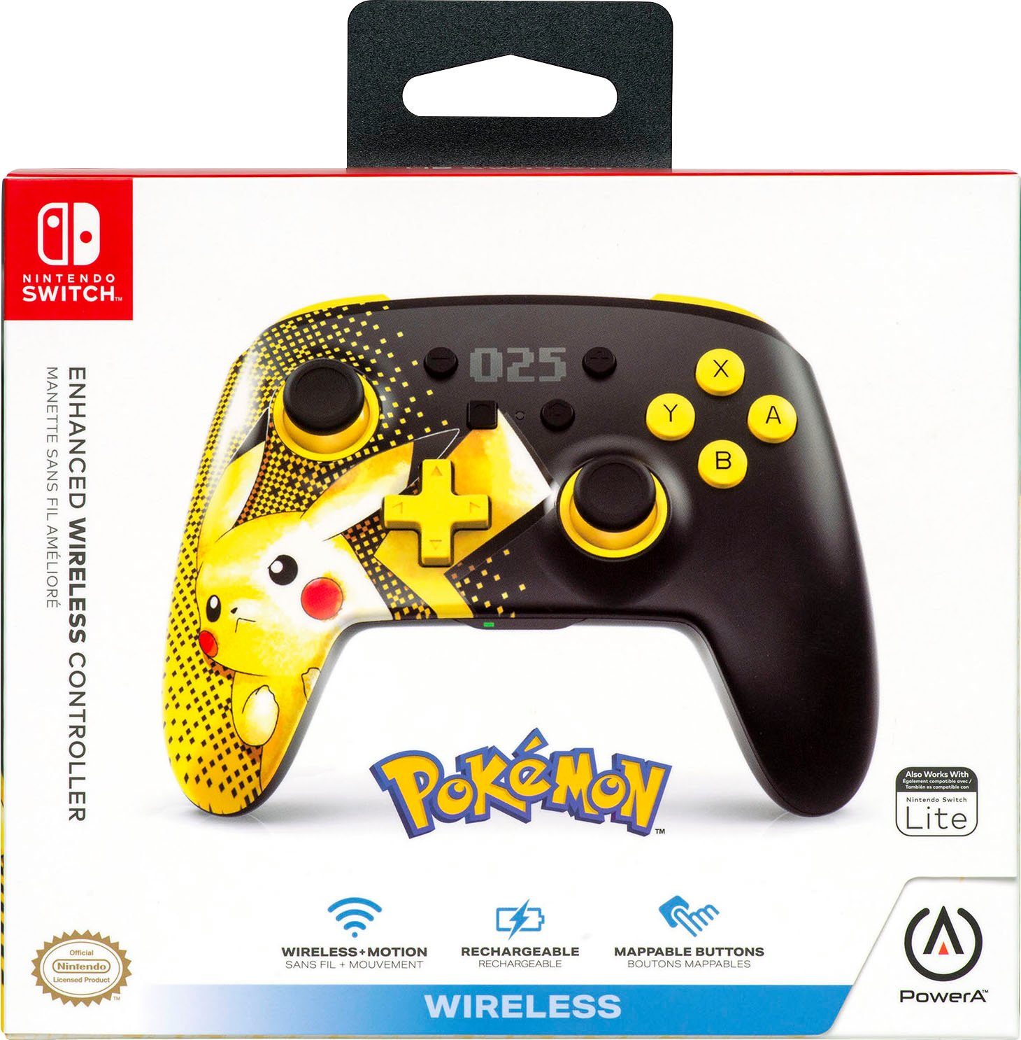 PowerA Nintendo Switch Controller Pokémon Pikachu Wireless Wireless-Controller