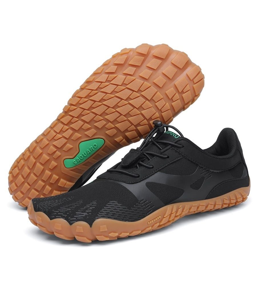 SAGUARO Vitality III (flexible Sohle, Zero Drop) schwarz/braun Barfußschuh