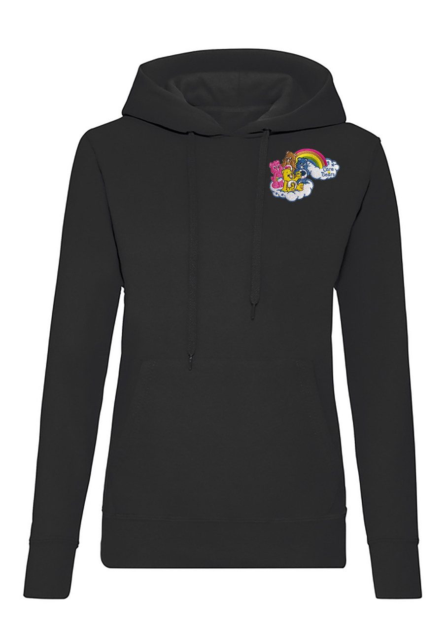 Blondie & Brownie Hoodie Glücksbärchi Patch Damen Hoodie Retro Baumwolle Freizeit Kapuze Looks (Einzelartikel) Gluecksbaerchen Patch Damen Mood Fit