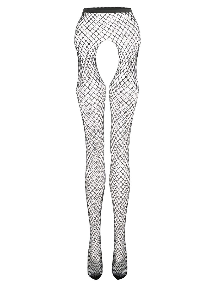 Elegant Love Ouvert Strumpfhose halterlose Strapsgürtel-Strümpfe, Sexy Netzstrümpfe Stocking (Einheitsgröße: S - XL) mit offenem Schritt, XS-XL