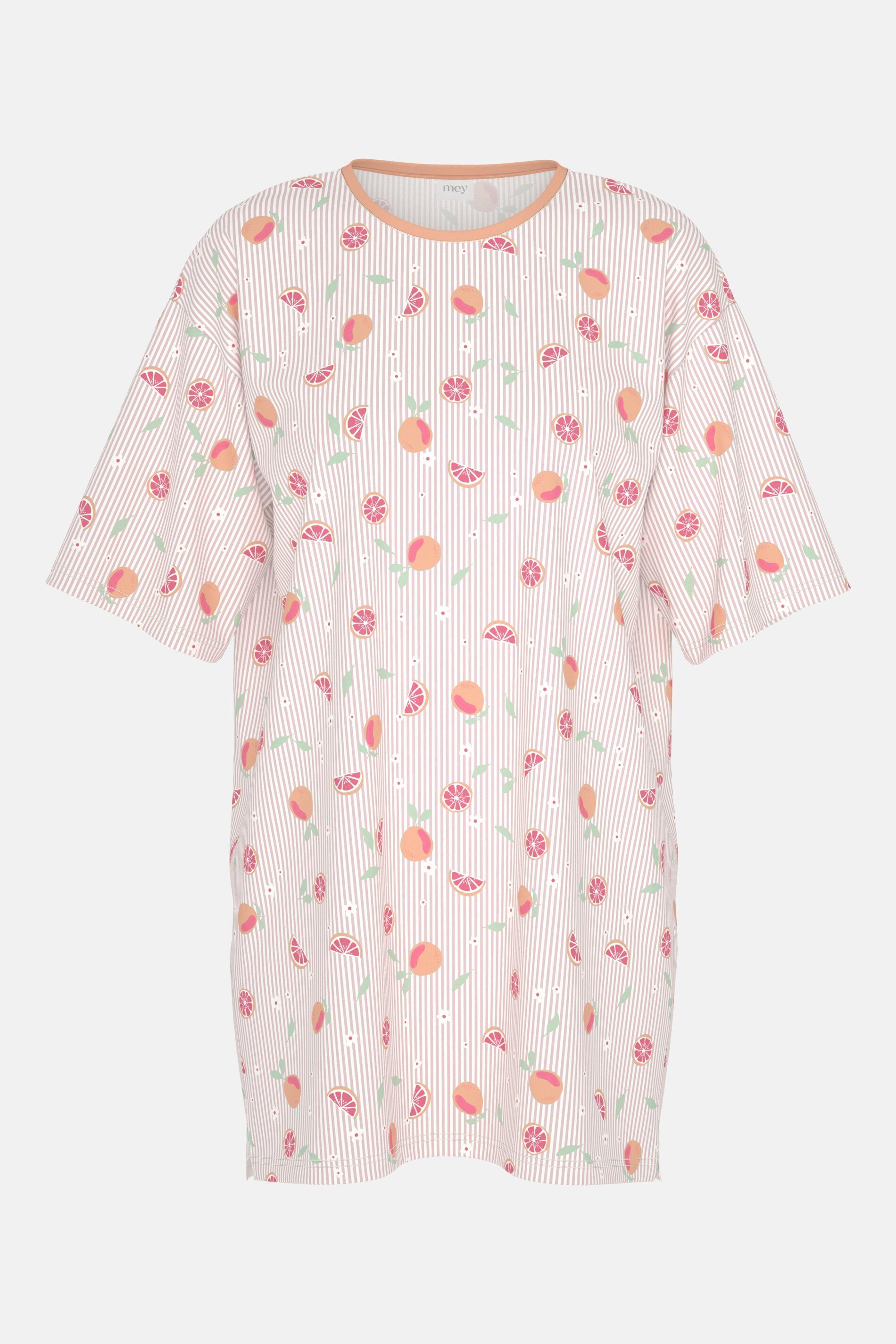 Mey Nachthemd Mey female Bigshirt Serie Grapefruit Bliss (1-tlg) Feminines Nachthemd, Gestreift