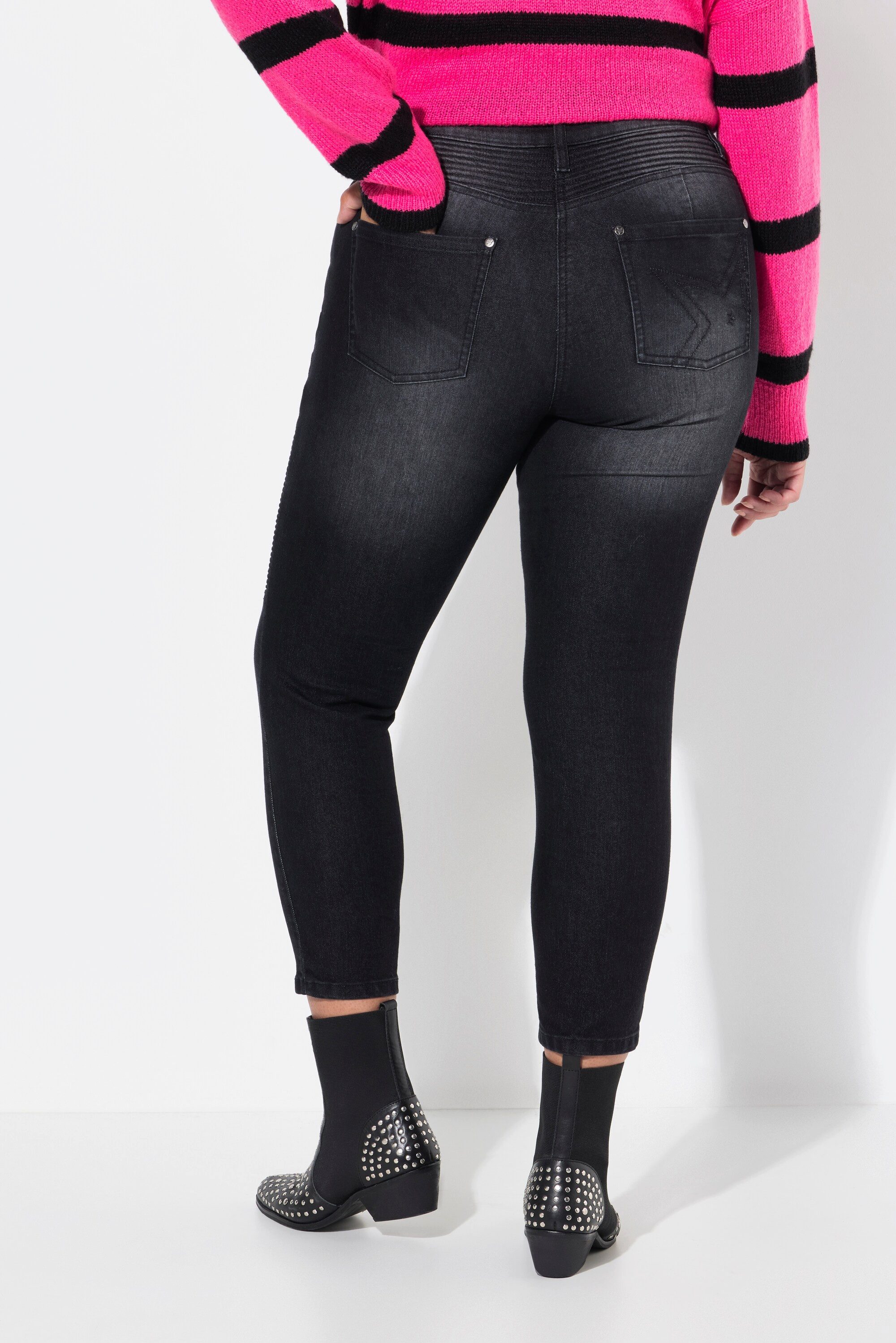 Angel of Style Röhrenjeans Jeans Slim Fit Patch-Look 5-Pocket