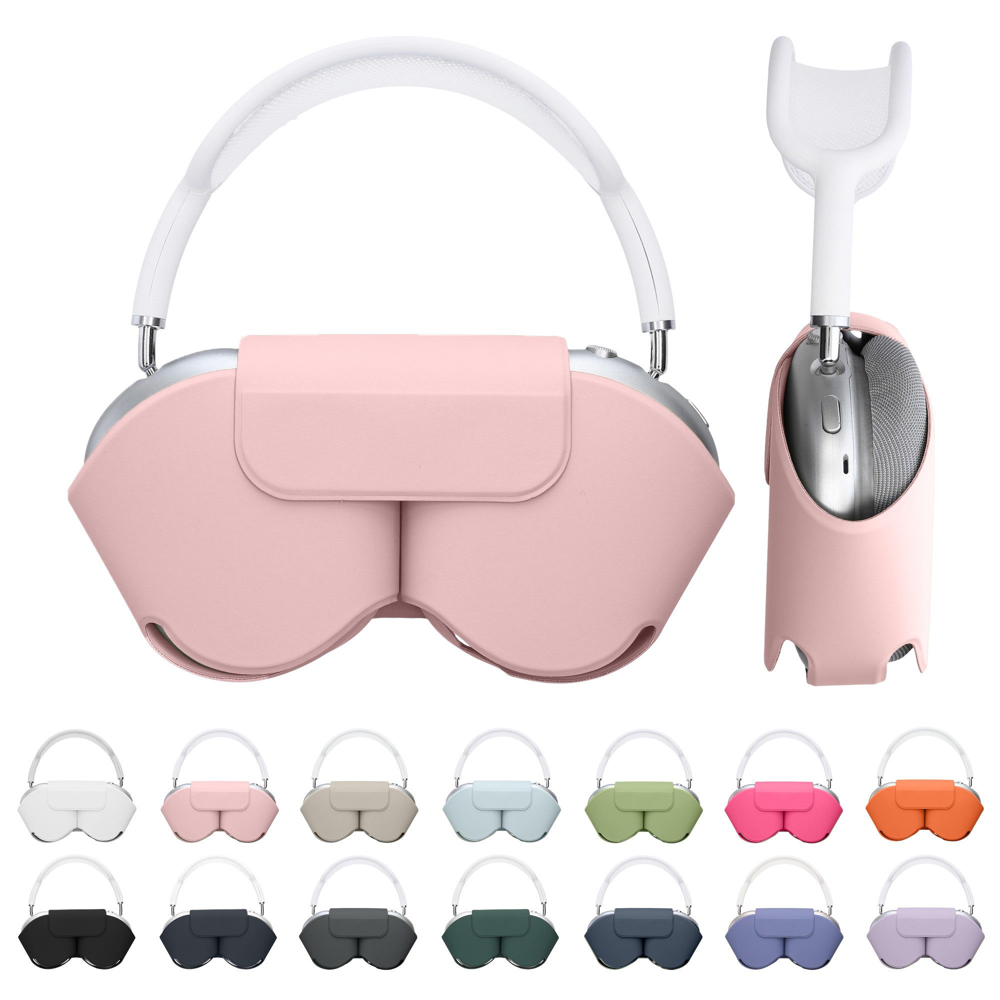 kwmobile Kopfhörer-Schutzhülle Hülle für Apple AirPods Max / AirPods Max 2 Case, AirPods Max / AirPods Max 2 Hülle Sleep Mode kompatibel