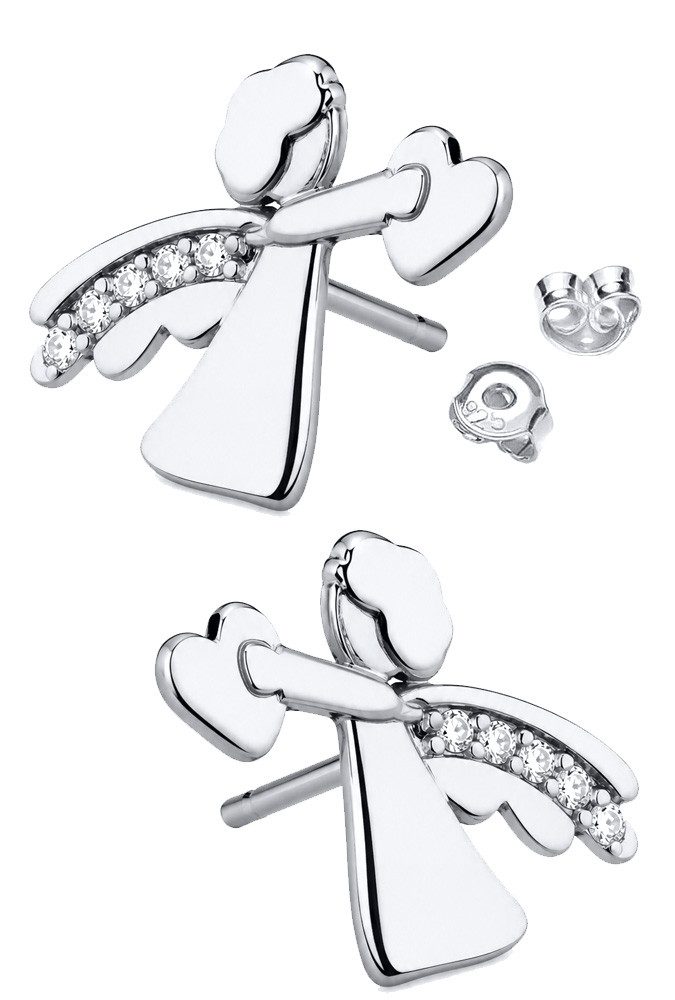 Paar Ohrstecker Liebevolle Schutzengel Mädchen Ohrringe 925 Silber Geschenk Schmuck